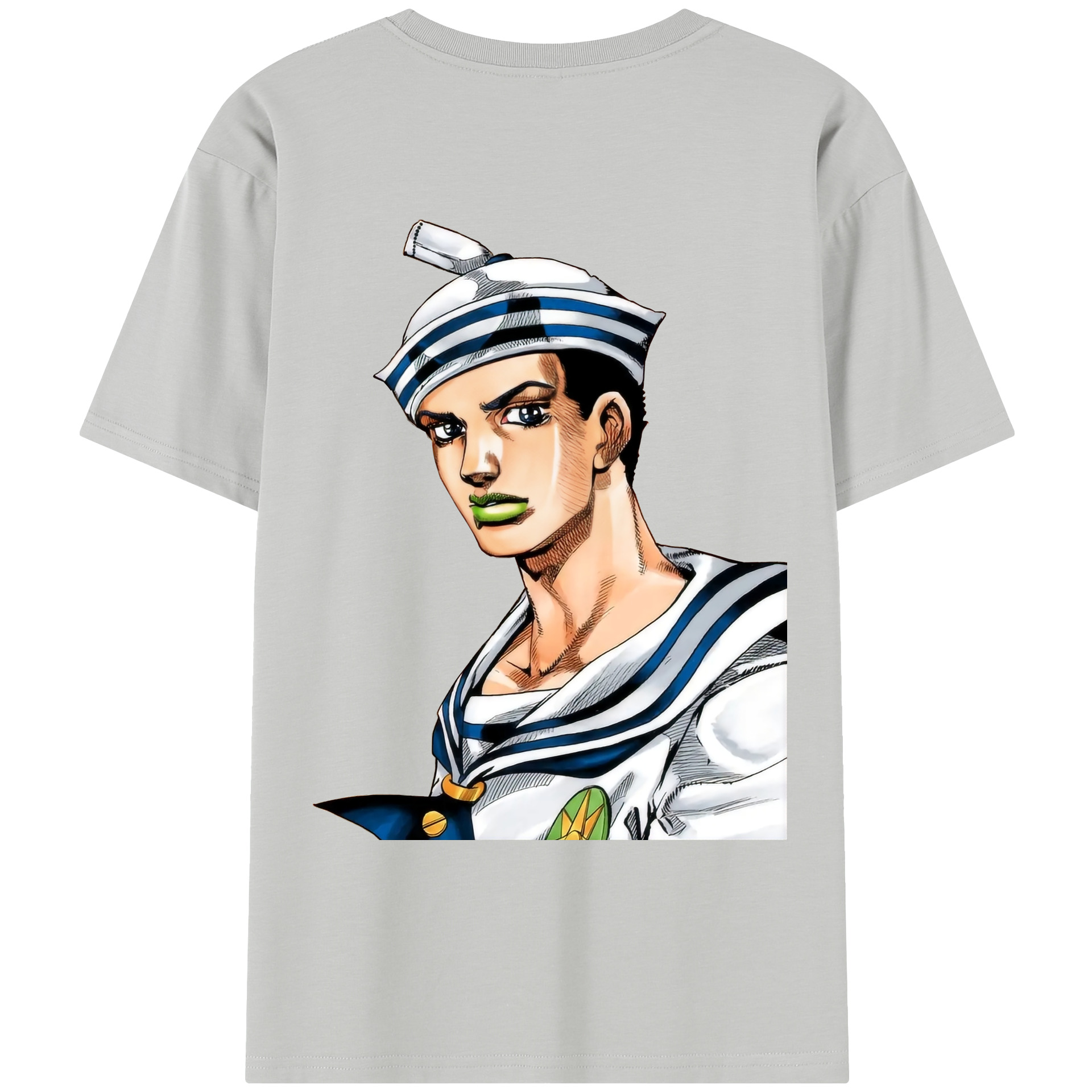 （画像用） ジョジョの奇妙な冒険 東方定助 JoJo's Bizarre Adventure Higashikata Josuke レディース半袖Tシャツ(バックプリント)