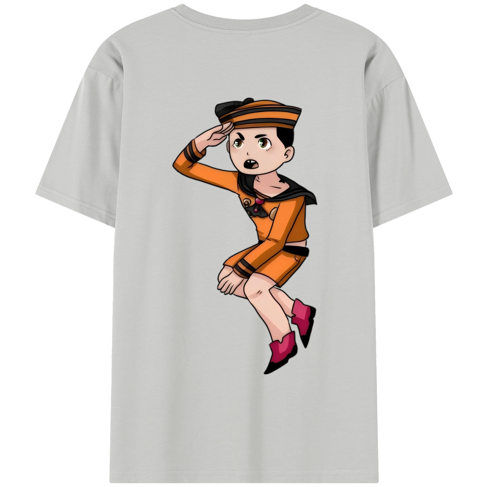 （画像用） ジョジョの奇妙な冒険 東方定助 JoJo's Bizarre Adventure Higashikata Josuke レディース半袖Tシャツ(バックプリント)