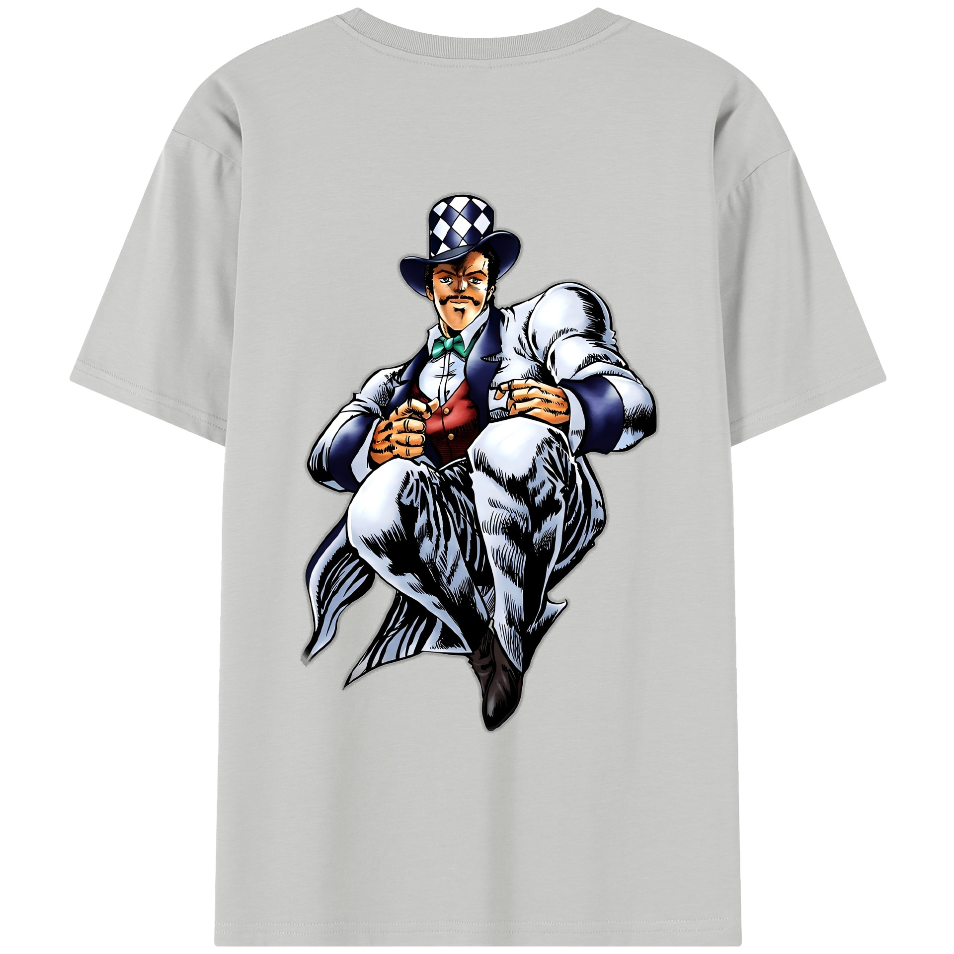 （画像用） ジョジョの奇妙な冒険 ウィル?アントニオ?ツェペリ JoJo's Bizarre Adventure Will Anthonio Zeppeli レディース半袖Tシャツ(バックプリント)