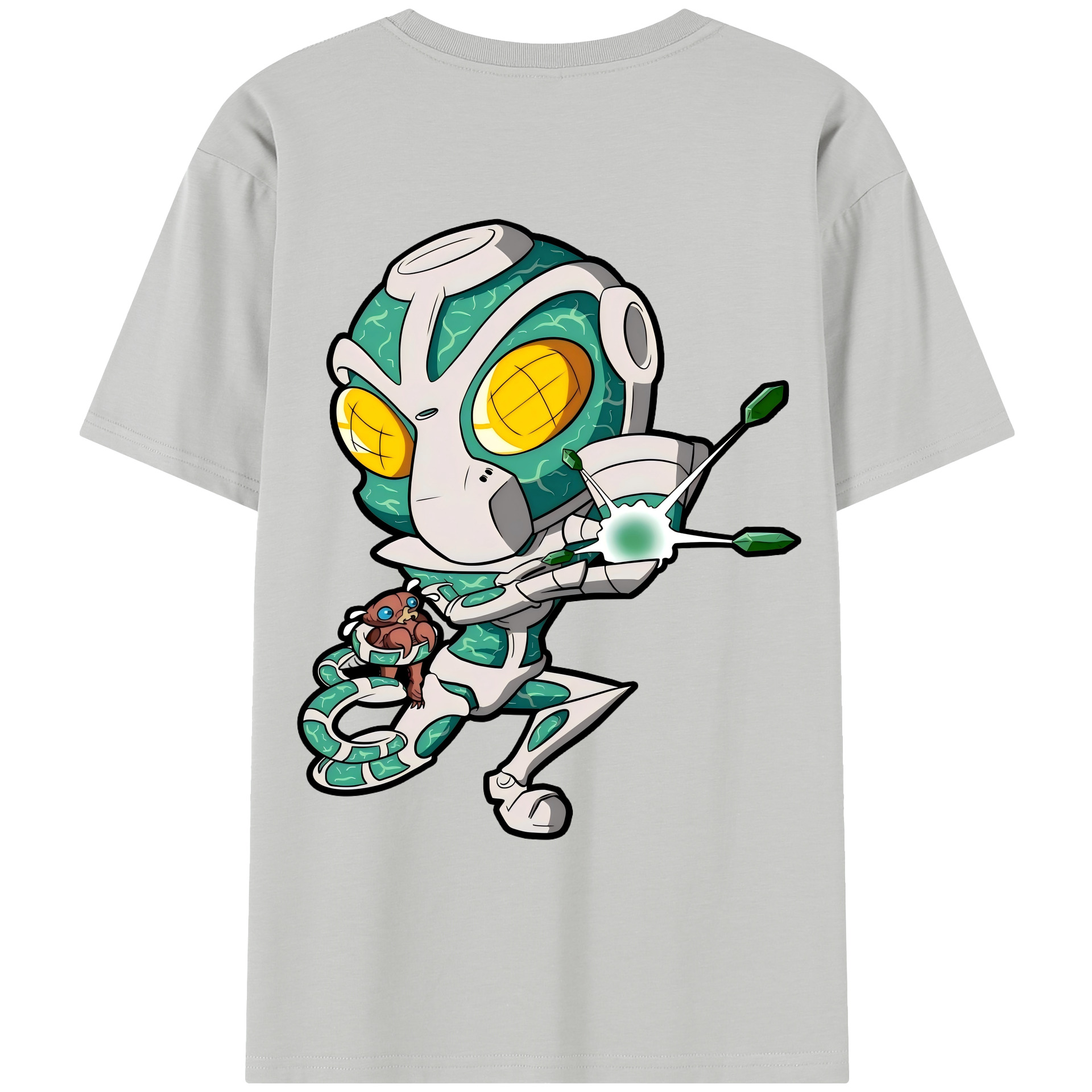 （画像用） ジョジョの奇妙な冒険 花京院 典明（かきょういん のりあき） JoJo's Bizarre Adventure Kakyoin Noriaki レディース半袖Tシャツ(バックプリント)