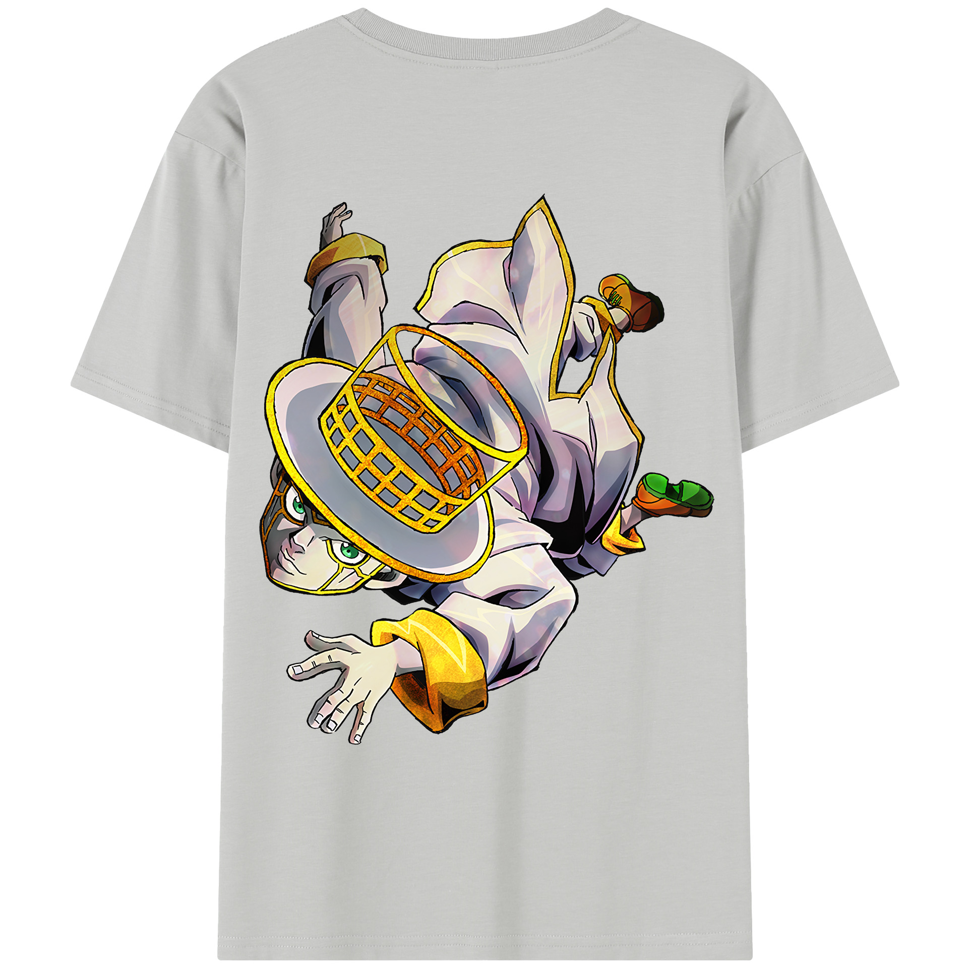 （画像用） ジョジョの奇妙な冒険 岸辺 露伴（きしべ ろはん） JoJo's Bizarre Adventure Rohan Kishibe レディース半袖Tシャツ(バックプリント)