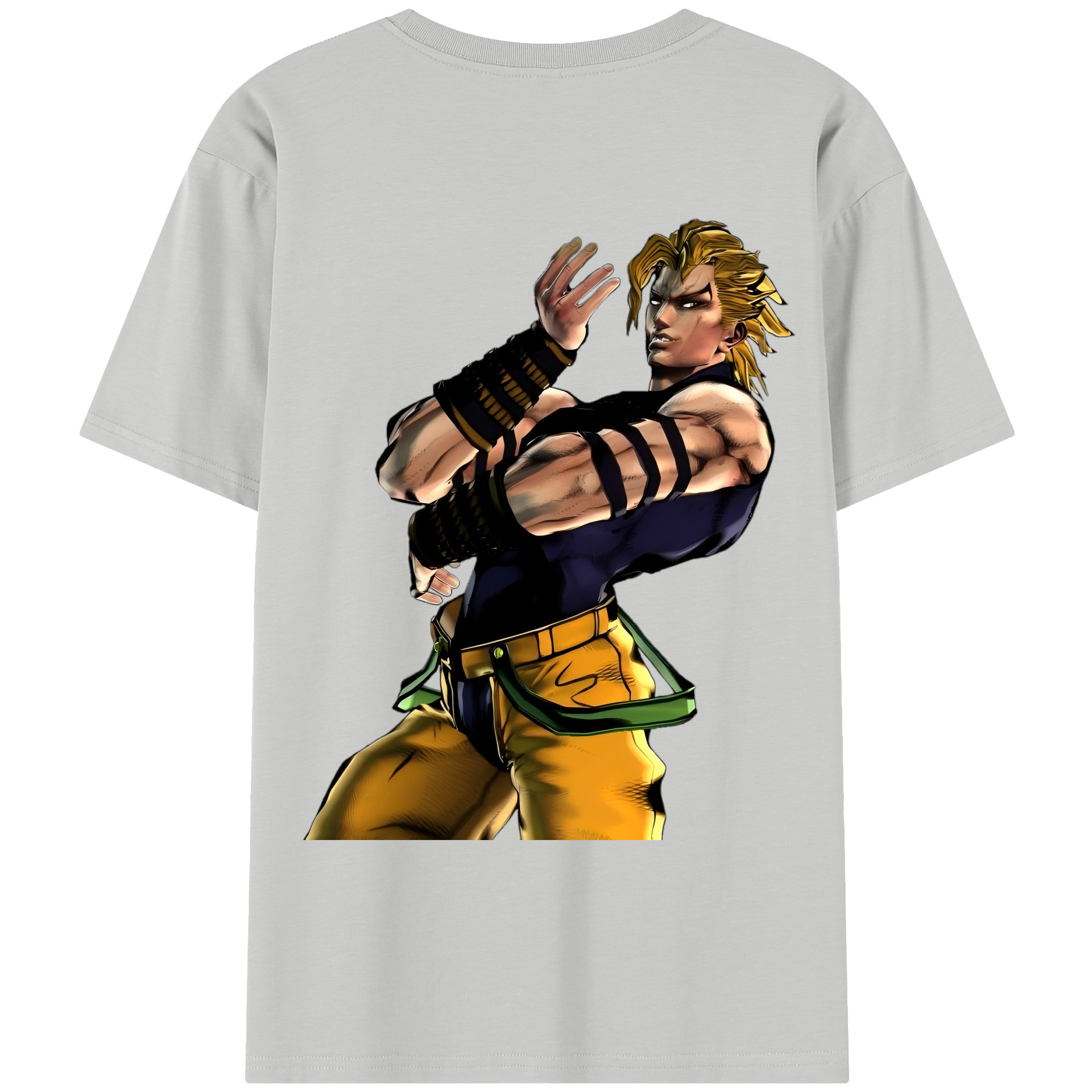 （画像用） ジョジョの奇妙な冒険 ディオ?ブランドー JoJo's Bizarre Adventure Dio Brando レディース半袖Tシャツ(バックプリント)
