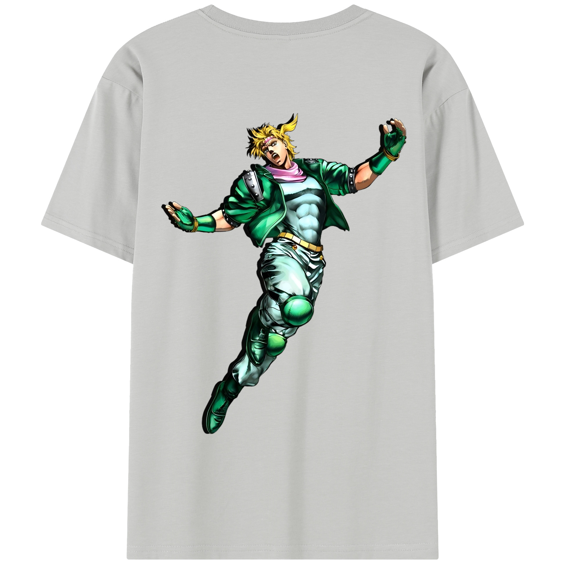 （画像用） ジョジョの奇妙な冒険 ディオ?ブランドー JoJo's Bizarre Adventure Dio Brando レディース半袖Tシャツ(バックプリント)