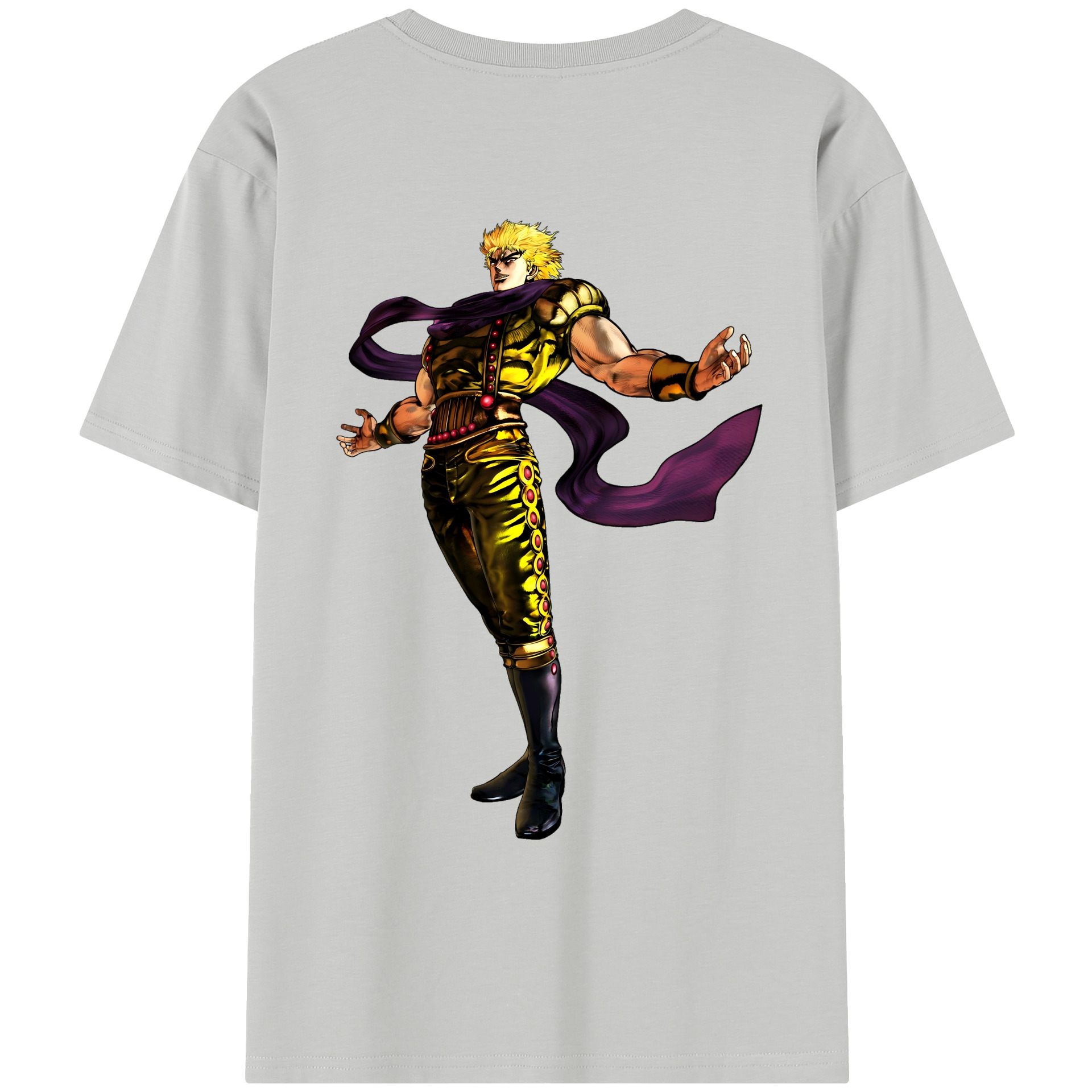 （画像用） ジョジョの奇妙な冒険 ディオ?ブランドー JoJo's Bizarre Adventure Dio Brando レディース半袖Tシャツ(バックプリント)