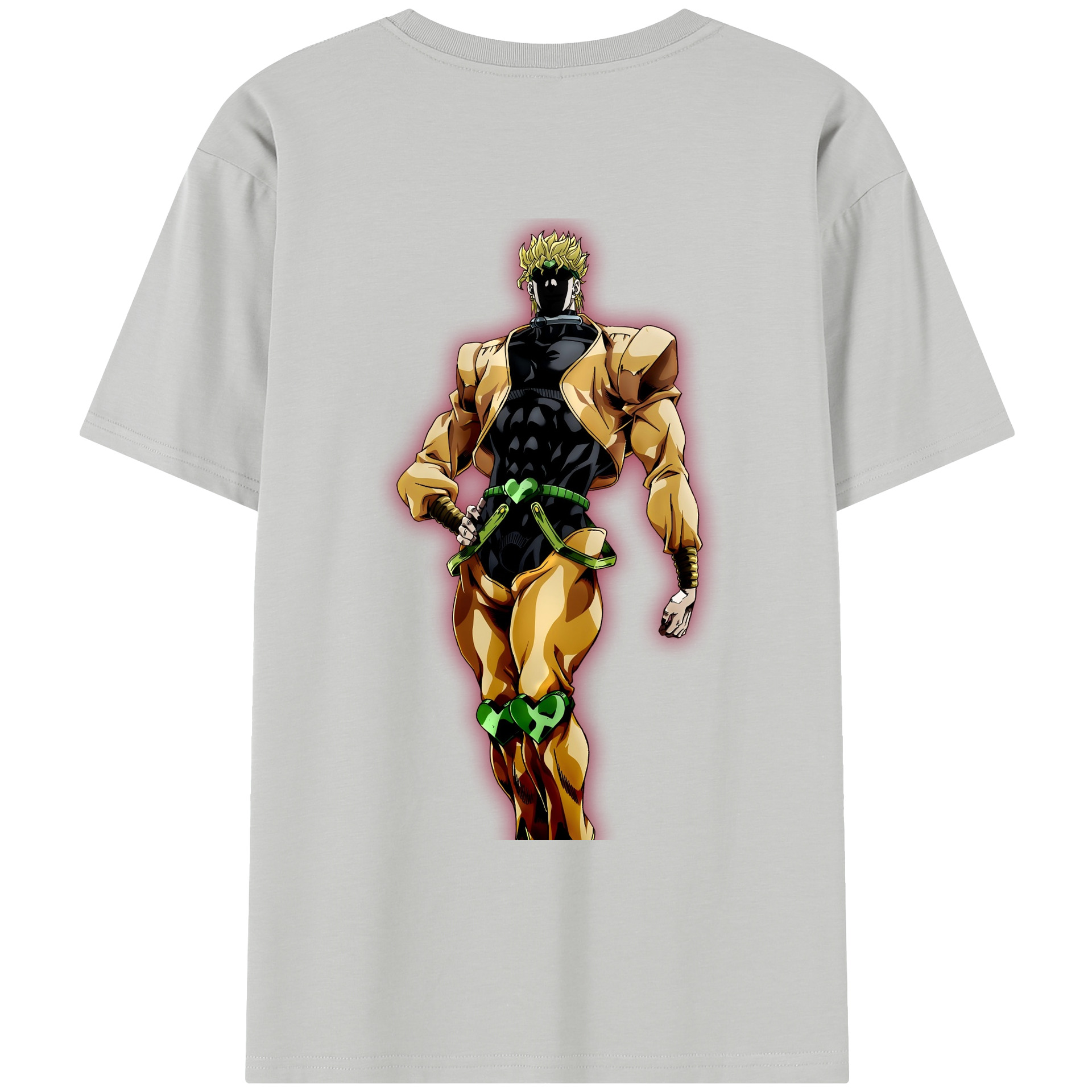 （画像用） ジョジョの奇妙な冒険 ディオ?ブランドー JoJo's Bizarre Adventure Dio Brando レディース半袖Tシャツ(バックプリント)