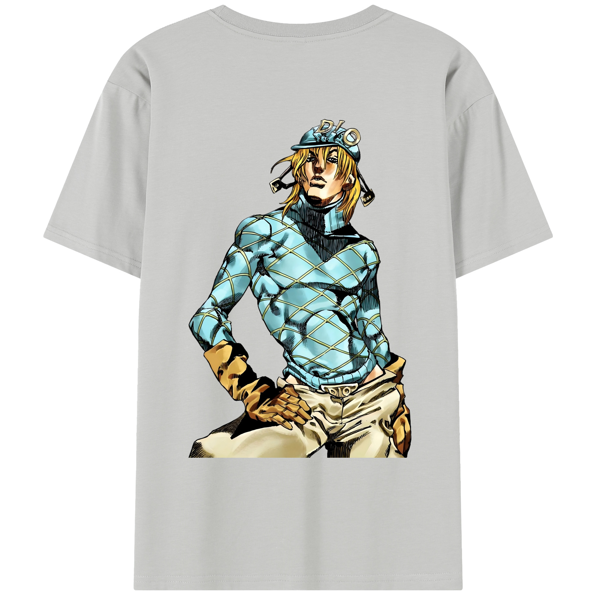 （画像用） ジョジョの奇妙な冒険 ディオ?ブランドー JoJo's Bizarre Adventure Dio Brando レディース半袖Tシャツ(バックプリント)
