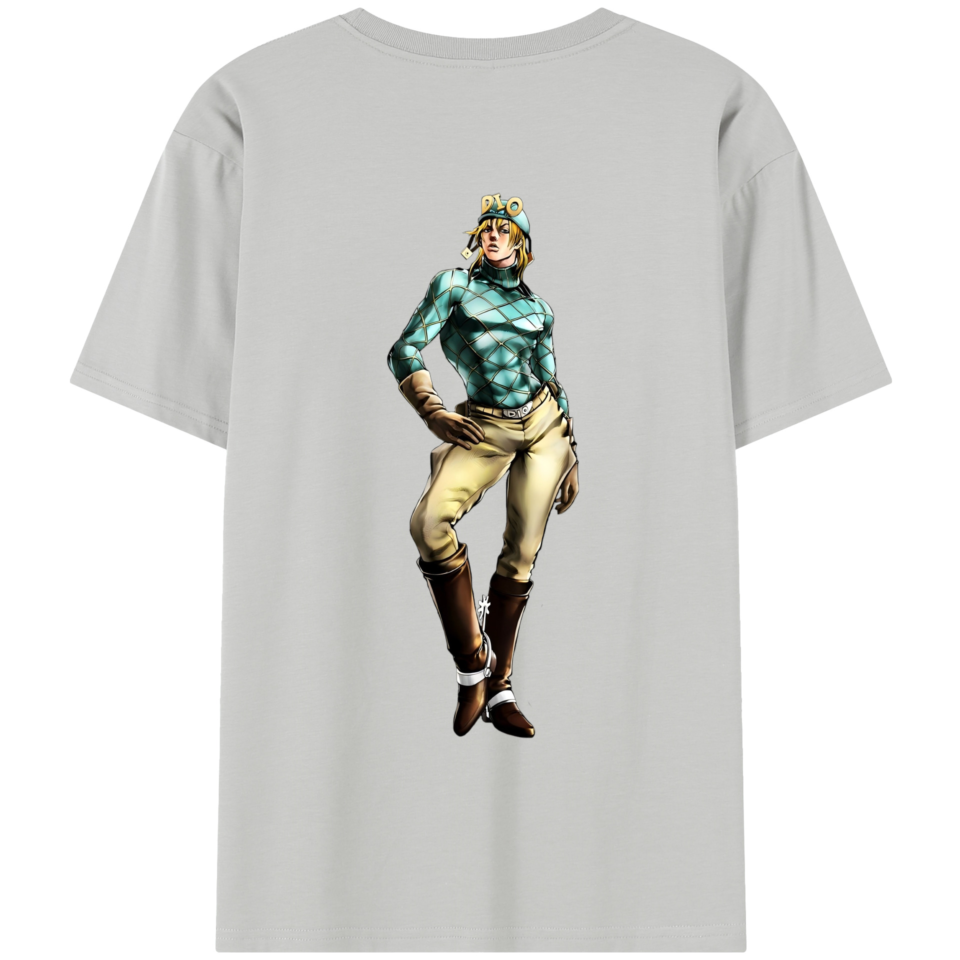 （画像用） ジョジョの奇妙な冒険 ディオ?ブランドー JoJo's Bizarre Adventure Dio Brando レディース半袖Tシャツ(バックプリント)