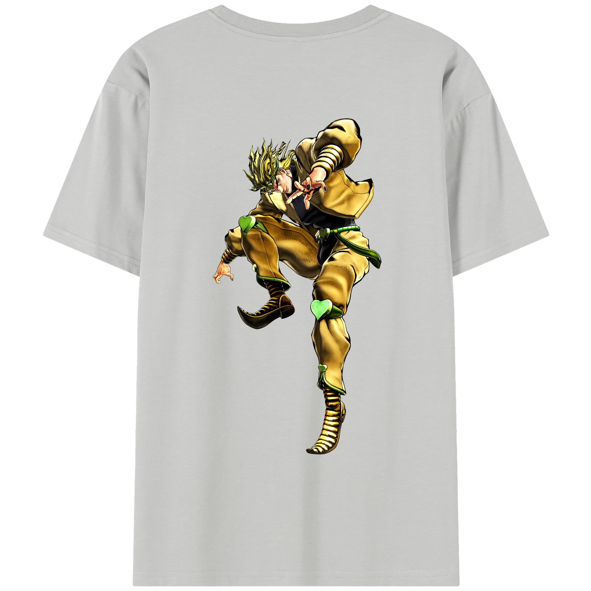 （画像用） ジョジョの奇妙な冒険 ディオ?ブランドー JoJo's Bizarre Adventure Dio Brando レディース半袖Tシャツ(バックプリント)