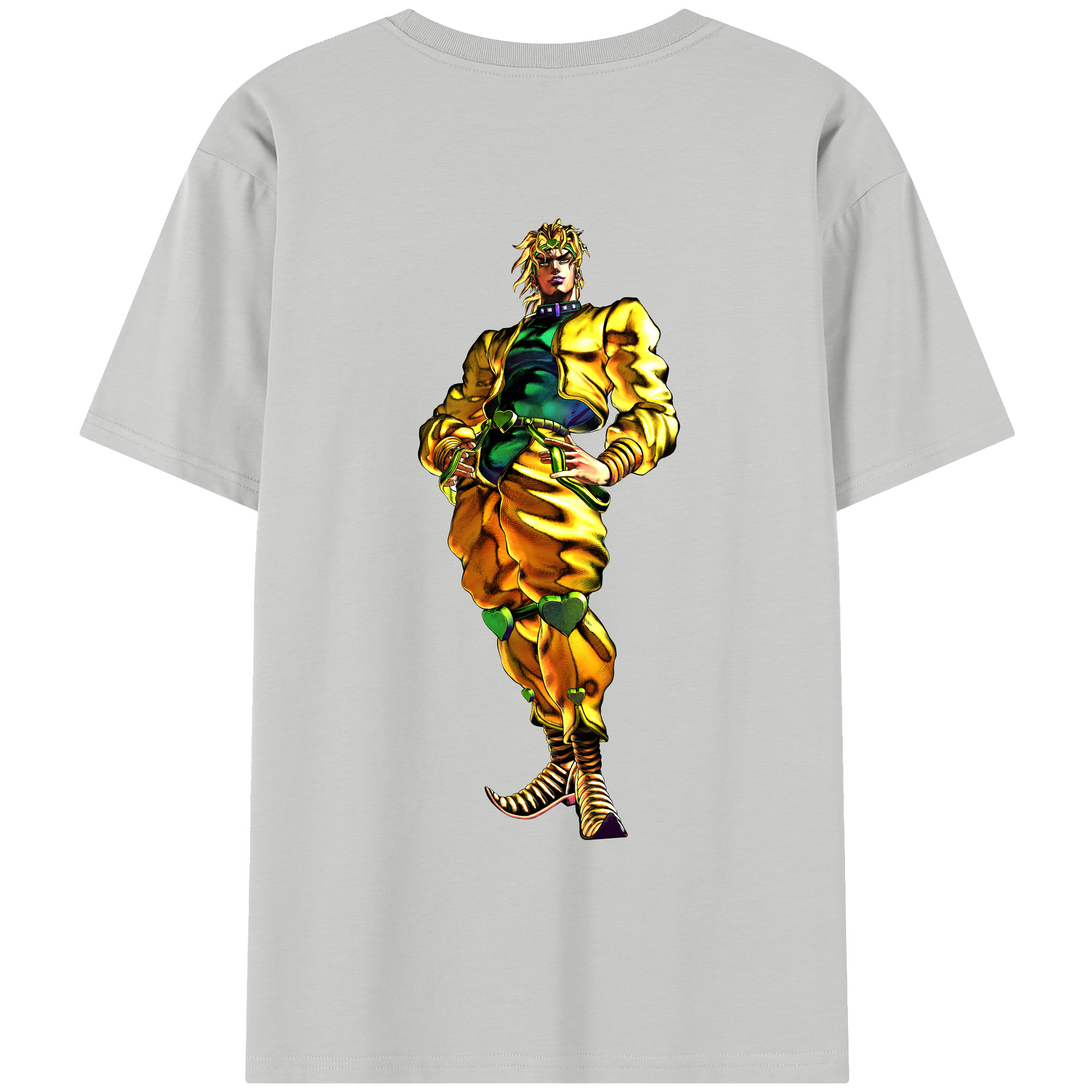 （画像用） ジョジョの奇妙な冒険 ディオ?ブランドー JoJo's Bizarre Adventure Dio Brando レディース半袖Tシャツ(バックプリント)