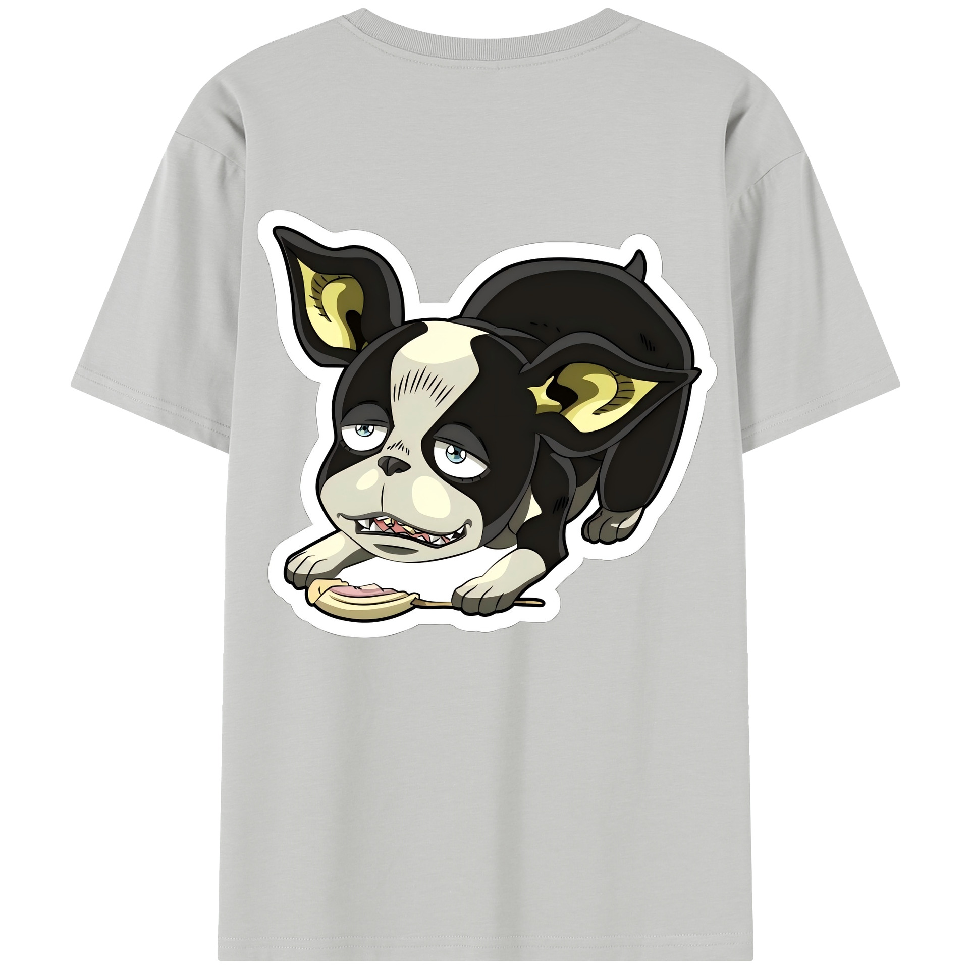 （画像用） ジョジョの奇妙な冒険 イギー JoJo's Bizarre Adventure Iggy レディース半袖Tシャツ(バックプリント)