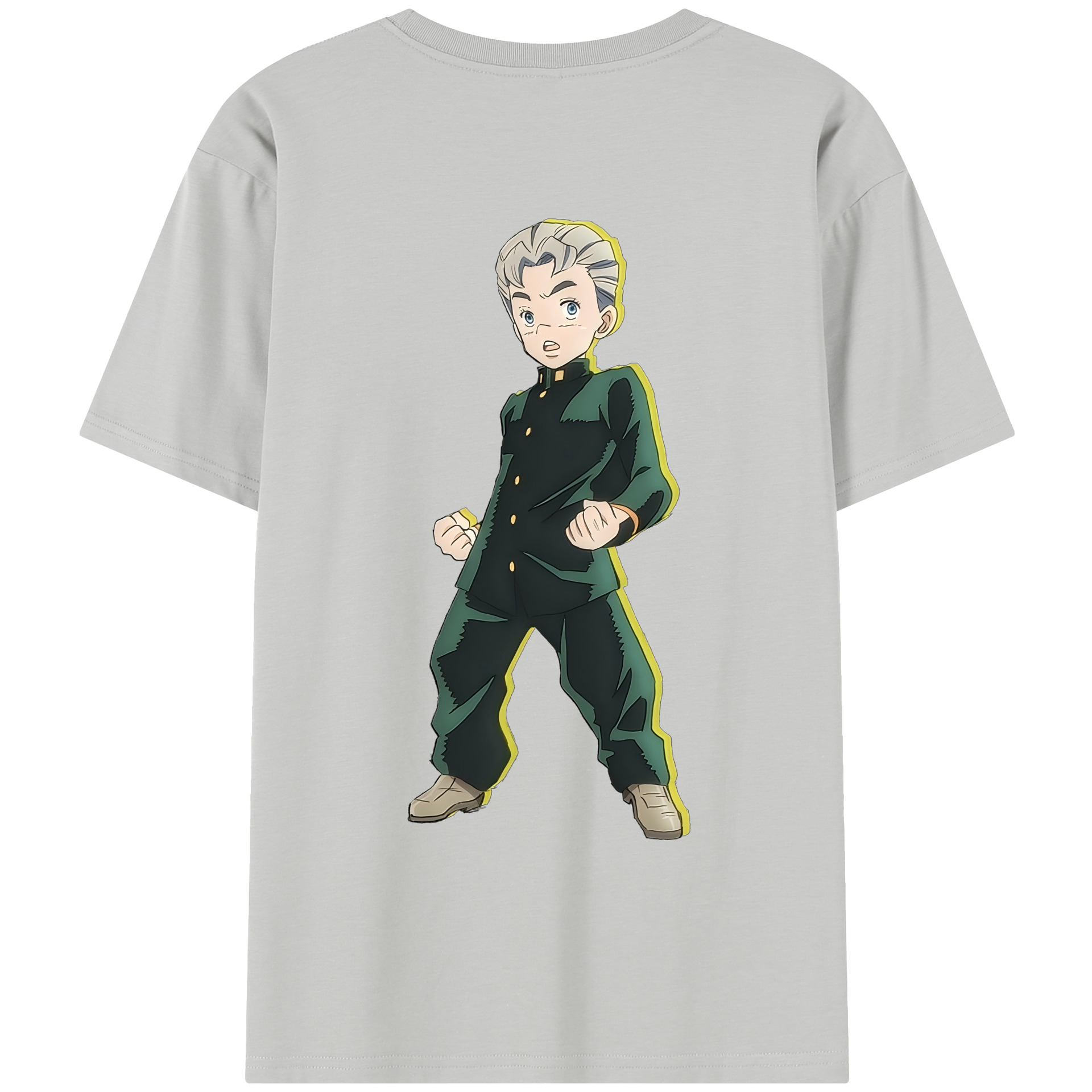 （画像用） ジョジョの奇妙な冒険 広瀨康一 JoJo's Bizarre Adventure Hirose Koichi レディース半袖Tシャツ(バックプリント)
