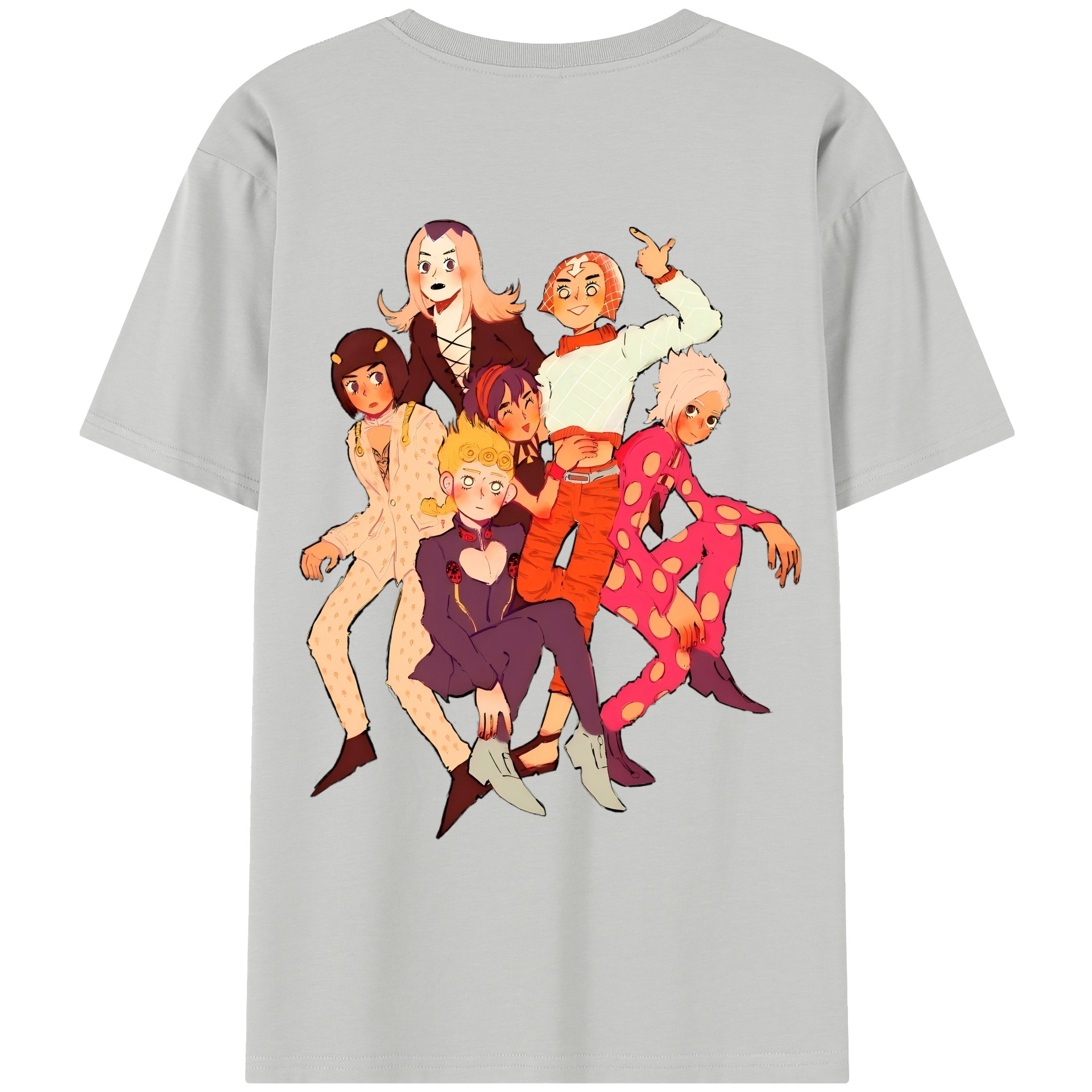 （画像用） ジョジョの奇妙な冒険 JoJo's Bizarre Adventure レディース半袖Tシャツ(バックプリント)