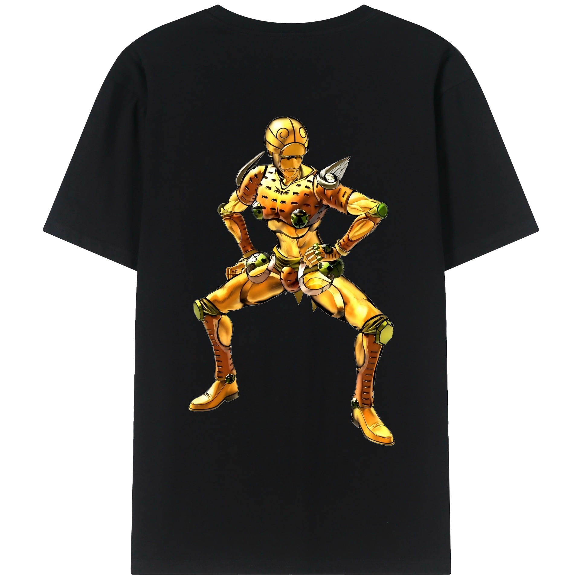 （画像用） ジョジョの奇妙な冒険 ジョルノ?ジョバァーナ JoJo's Bizarre Adventure Giorno Giovanna レディース半袖Tシャツ(バックプリント)
