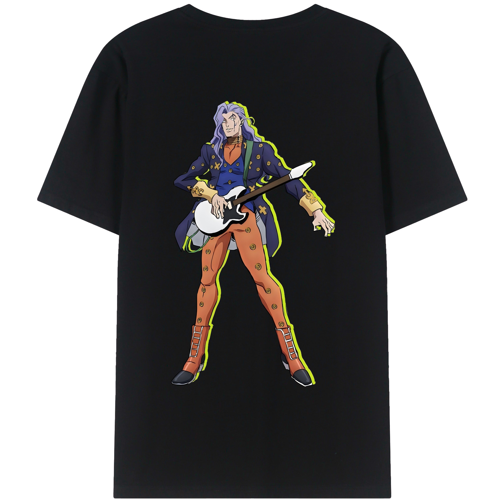 （画像用） ジョジョの奇妙な冒険 おといし あきら JoJo's Bizarre Adventure Akira Otoishi レディース半袖Tシャツ(バックプリント)
