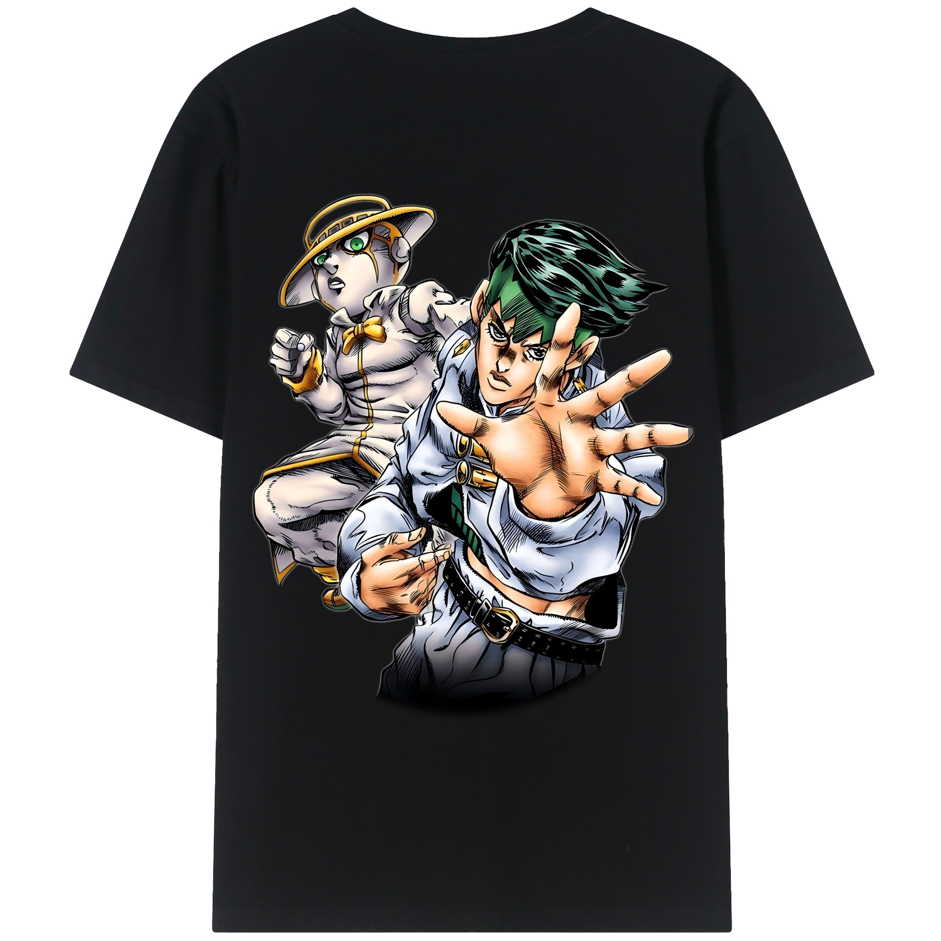 （画像用） ジョジョの奇妙な冒険 岸辺 露伴（きしべ ろはん） JoJo's Bizarre Adventure Rohan Kishibe レディース半袖Tシャツ(バックプリント)