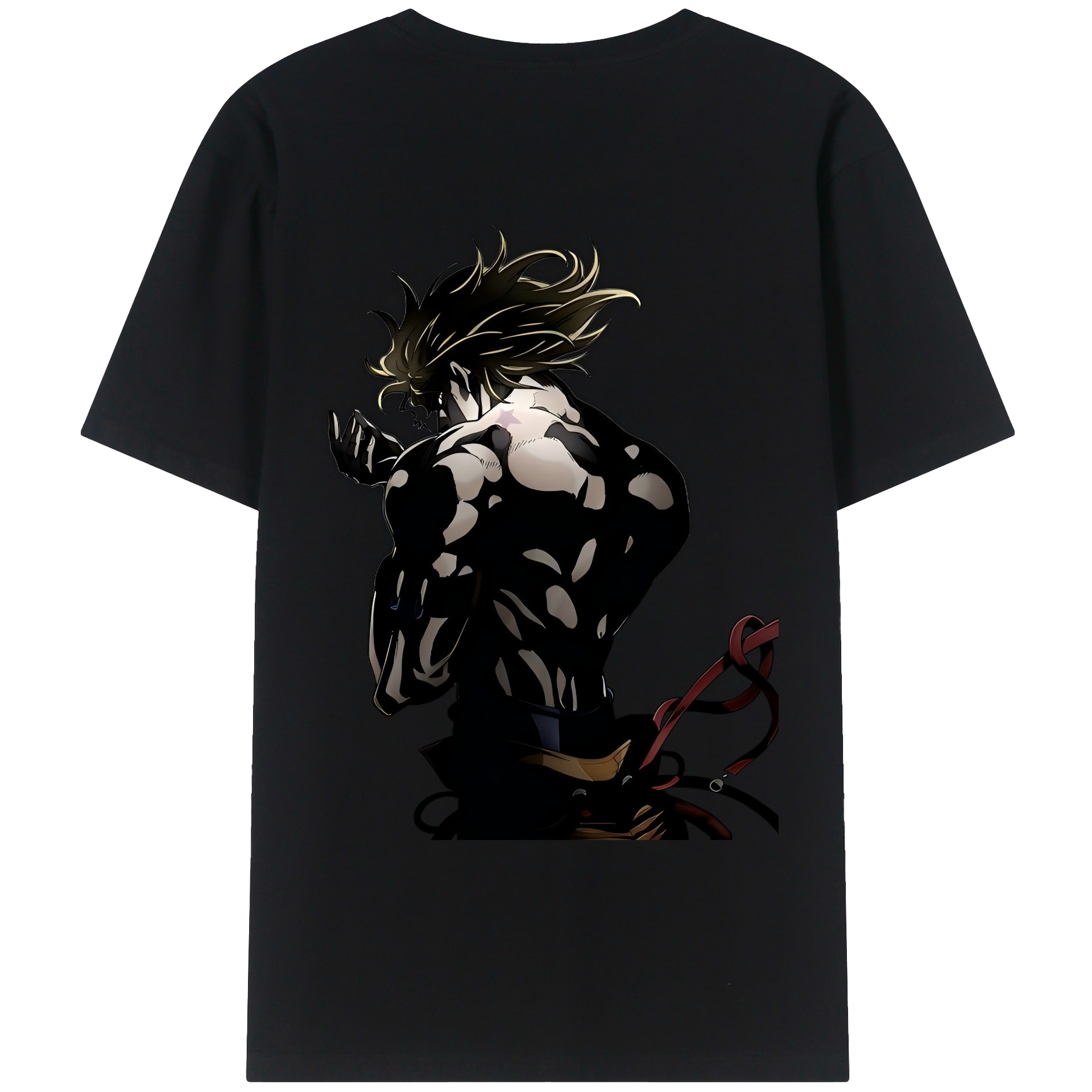 （画像用） ジョジョの奇妙な冒険 ディオ?ブランドー JoJo's Bizarre Adventure Dio Brando レディース半袖Tシャツ(バックプリント)