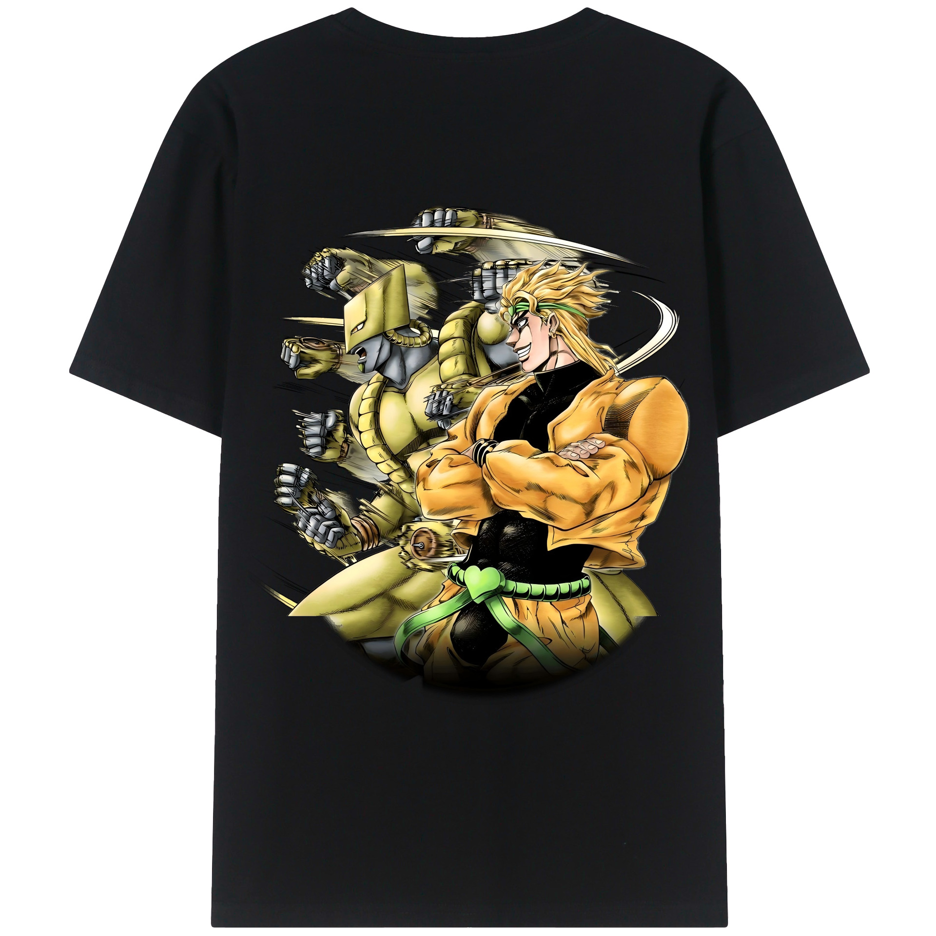 （画像用） ジョジョの奇妙な冒険 ディオ?ブランドー JoJo's Bizarre Adventure Dio Brando レディース半袖Tシャツ(バックプリント)
