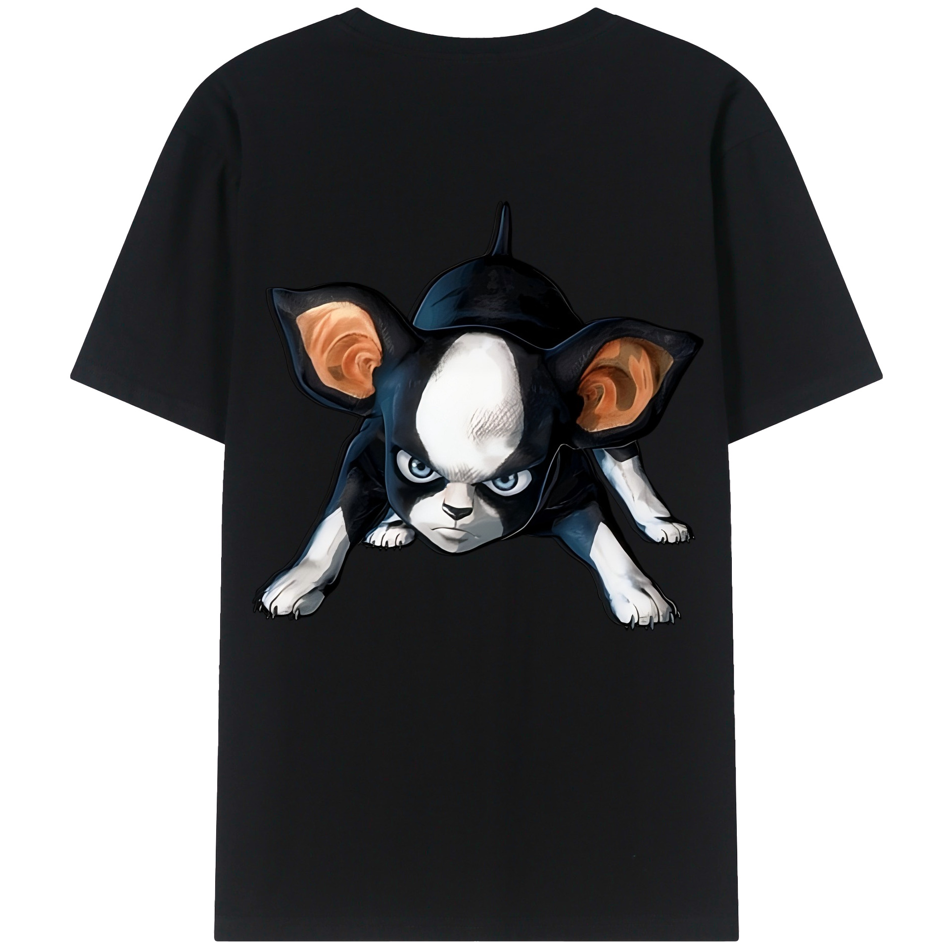 （画像用） ジョジョの奇妙な冒険 イギー JoJo's Bizarre Adventure Iggy レディース半袖Tシャツ(バックプリント)