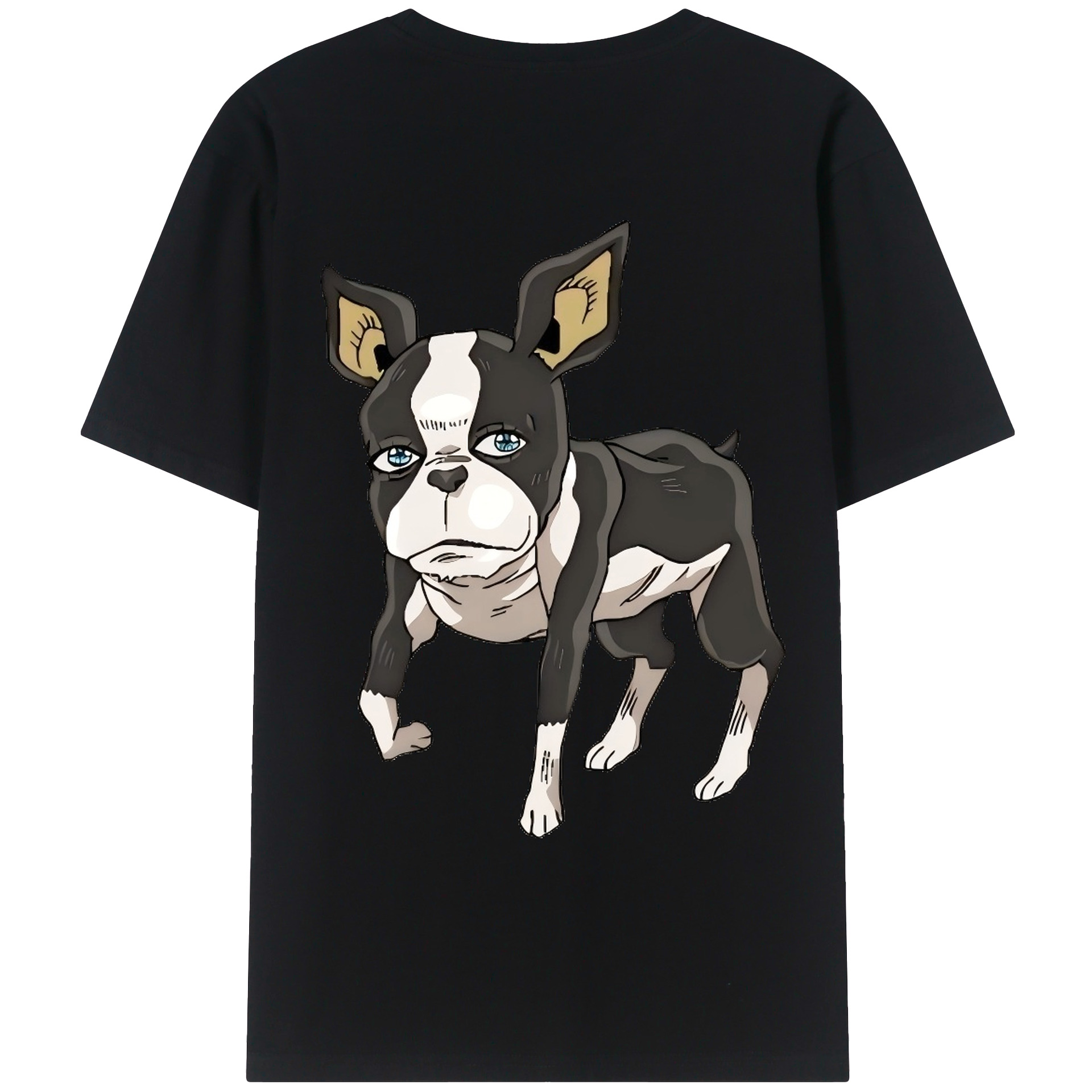 （画像用） ジョジョの奇妙な冒険 イギー JoJo's Bizarre Adventure Iggy レディース半袖Tシャツ(バックプリント)