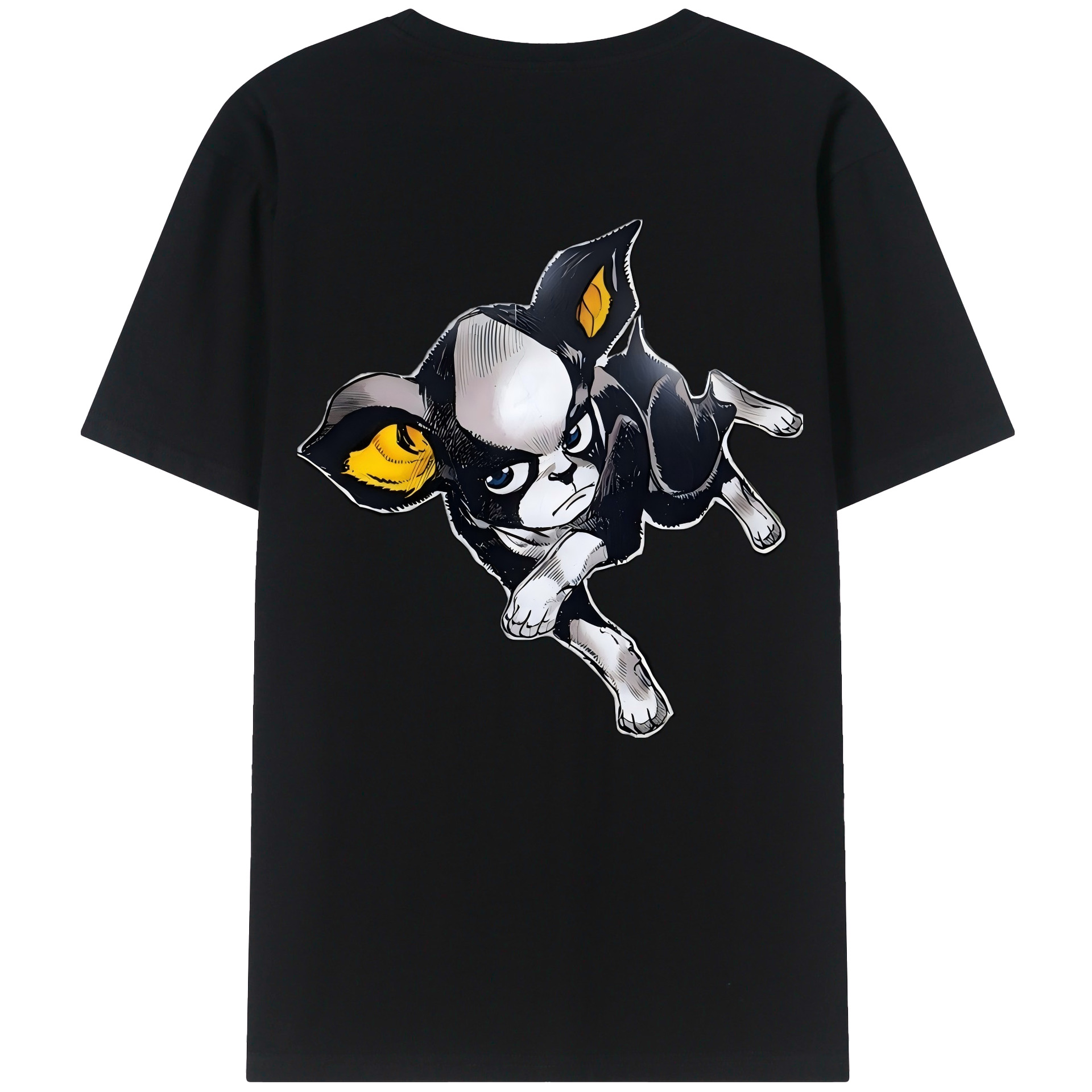 （画像用） ジョジョの奇妙な冒険 イギー JoJo's Bizarre Adventure Iggy レディース半袖Tシャツ(バックプリント)
