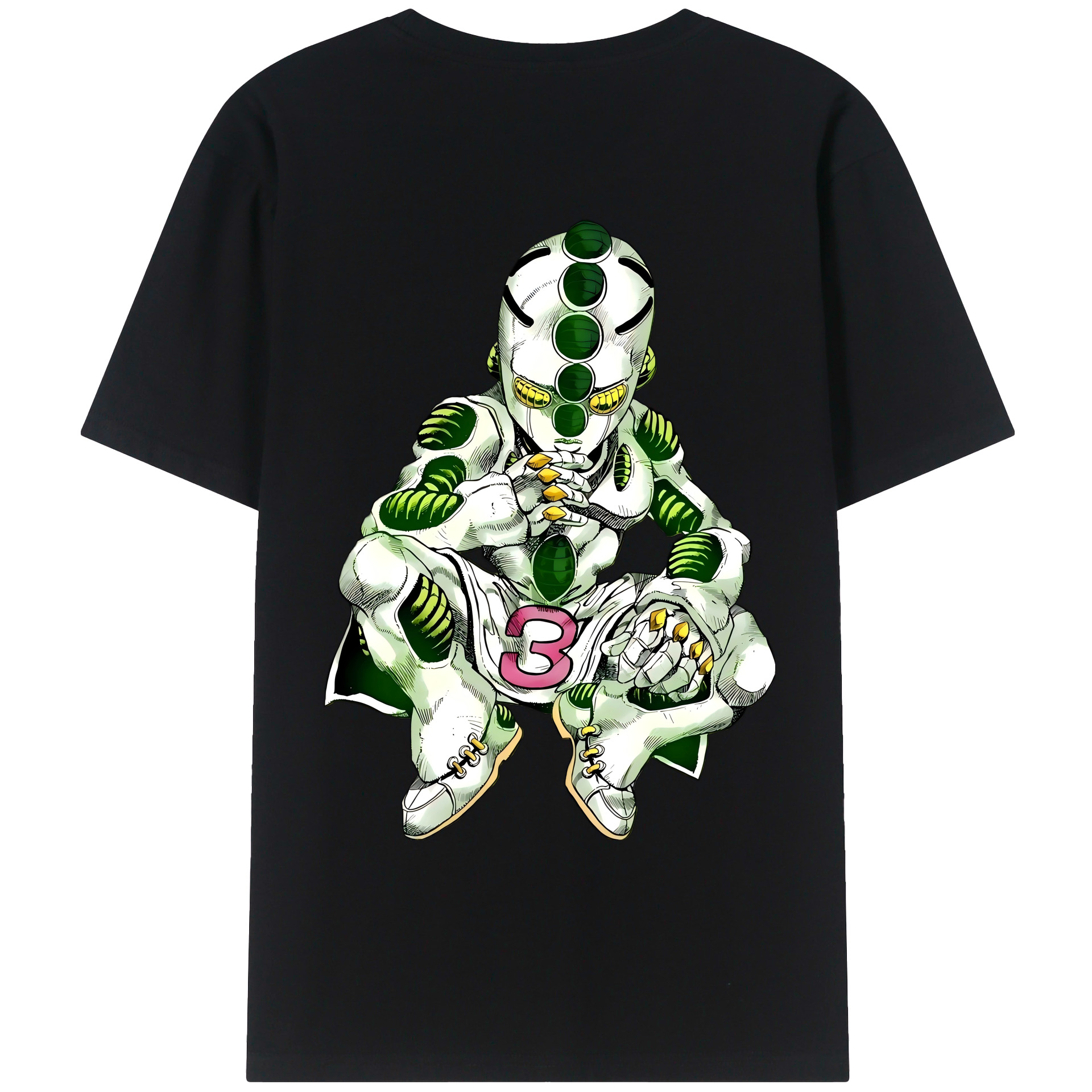 （画像用） ジョジョの奇妙な冒険 広瀨康一 JoJo's Bizarre Adventure Hirose Koichi レディース半袖Tシャツ(バックプリント)