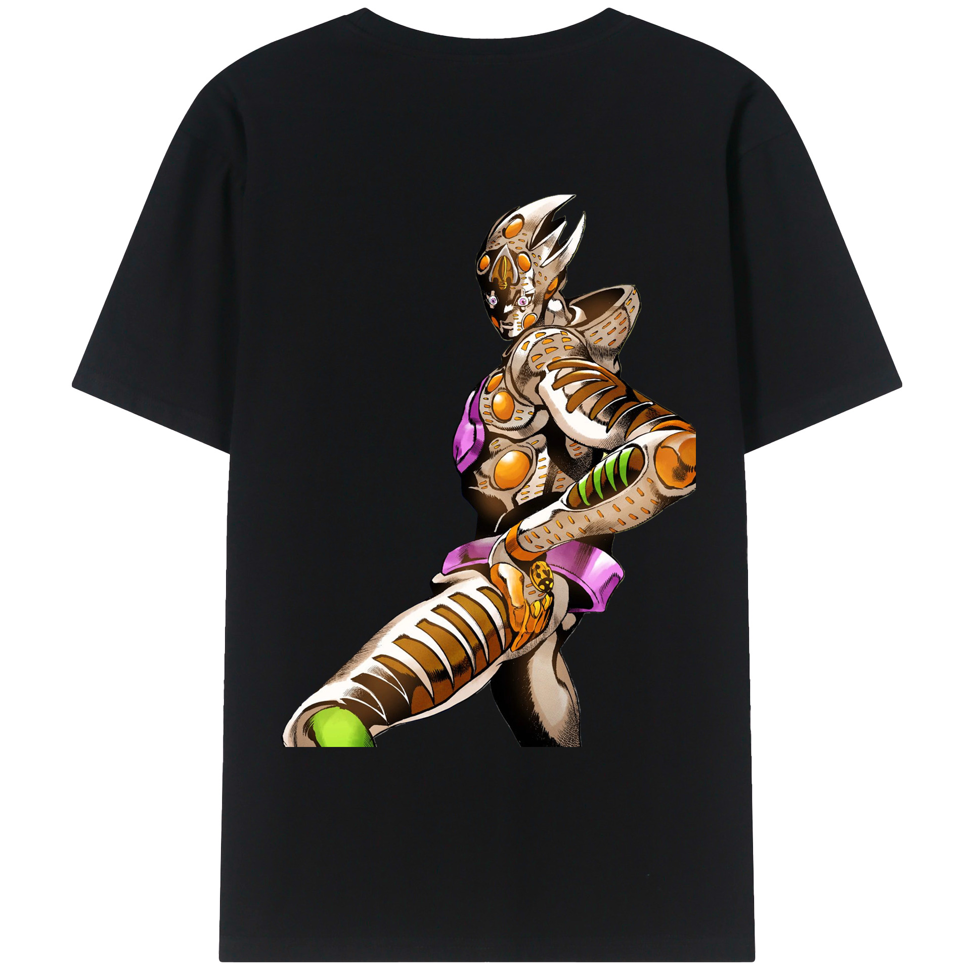 （画像用） ジョジョの奇妙な冒険 ジョルノ?ジョバァーナ JoJo's Bizarre Adventure Giorno Giovanna レディース半袖Tシャツ(バックプリント)