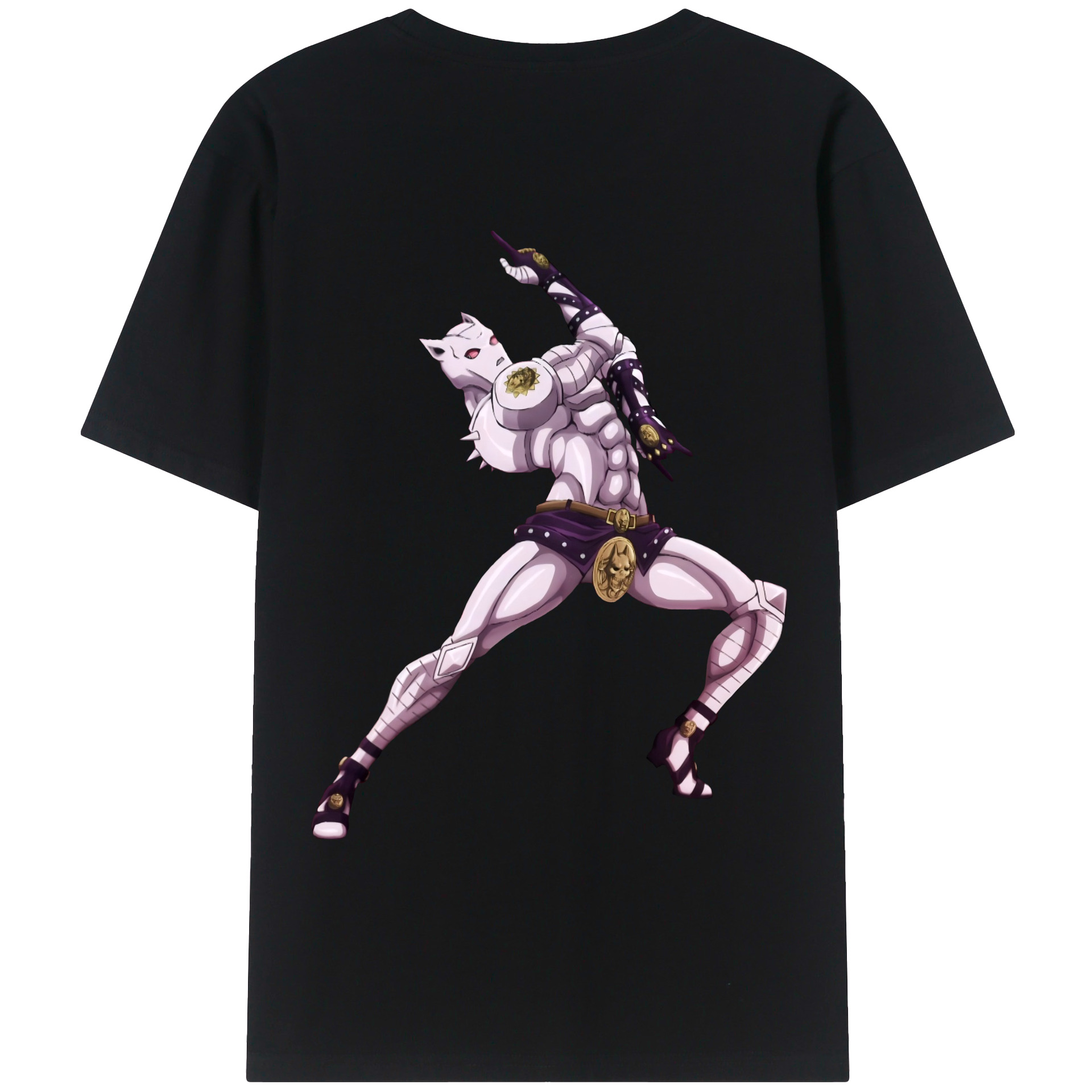 （画像用） ジョジョの奇妙な冒険 きら よしかげ JoJo's Bizarre Adventure Kira Yoshikage レディース半袖Tシャツ(バックプリント)