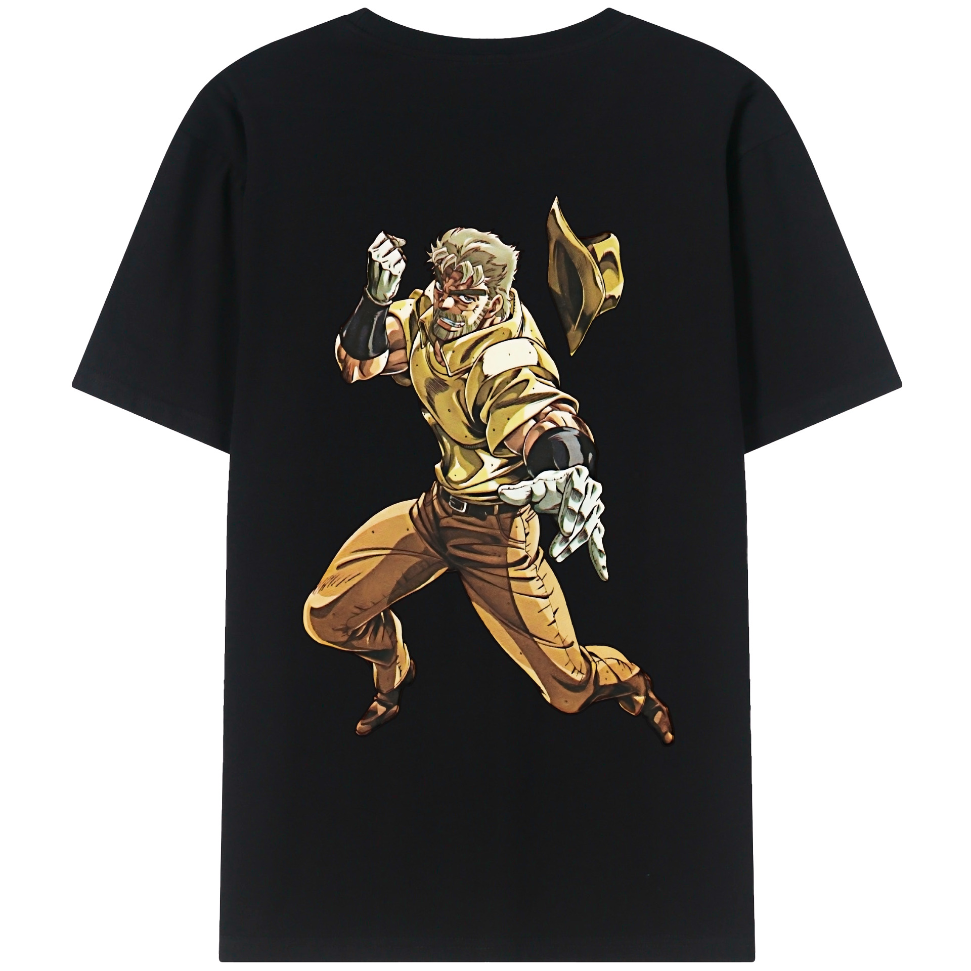 （画像用） ジョジョの奇妙な冒険 ジョセフ?ジョースター JoJo's Bizarre Adventure Joseph Joestar レディース半袖Tシャツ(バックプリント)