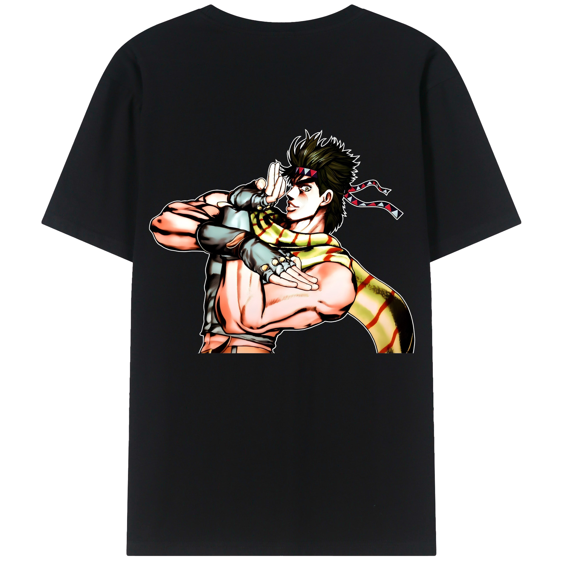 （画像用） ジョジョの奇妙な冒険 ジョセフ?ジョースター JoJo's Bizarre Adventure Joseph Joestar レディース半袖Tシャツ(バックプリント)