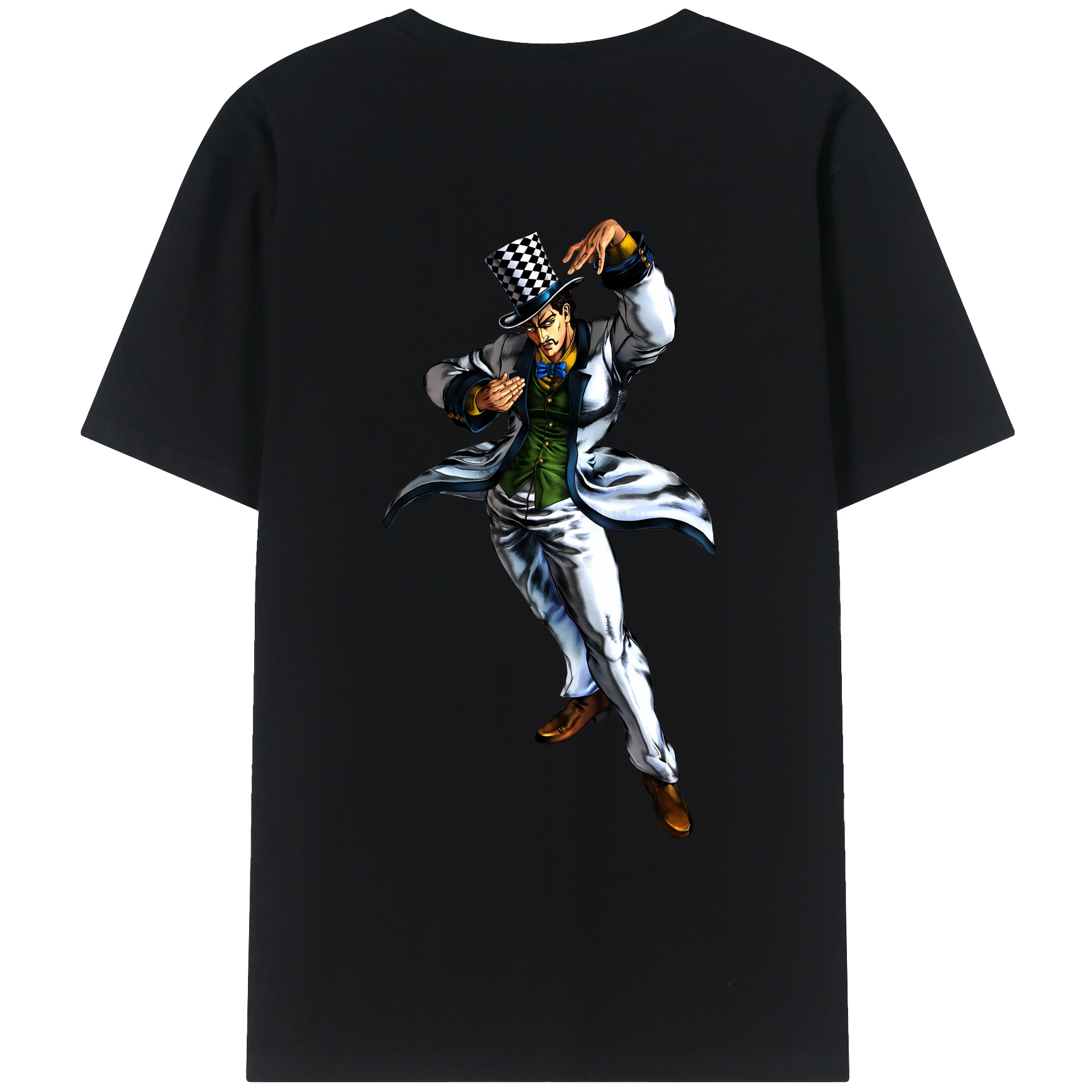 （画像用） ジョジョの奇妙な冒険 ウィル?アントニオ?ツェペリ JoJo's Bizarre Adventure Will Anthonio Zeppeli レディース半袖Tシャツ(バックプリント)