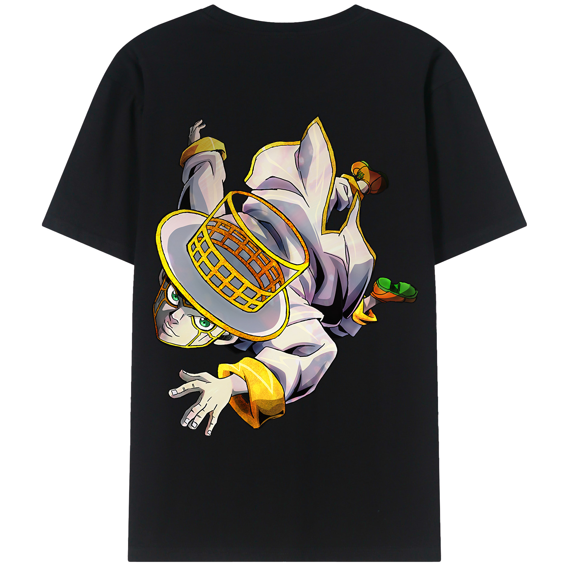 （画像用） ジョジョの奇妙な冒険 岸辺 露伴（きしべ ろはん） JoJo's Bizarre Adventure Rohan Kishibe レディース半袖Tシャツ(バックプリント)