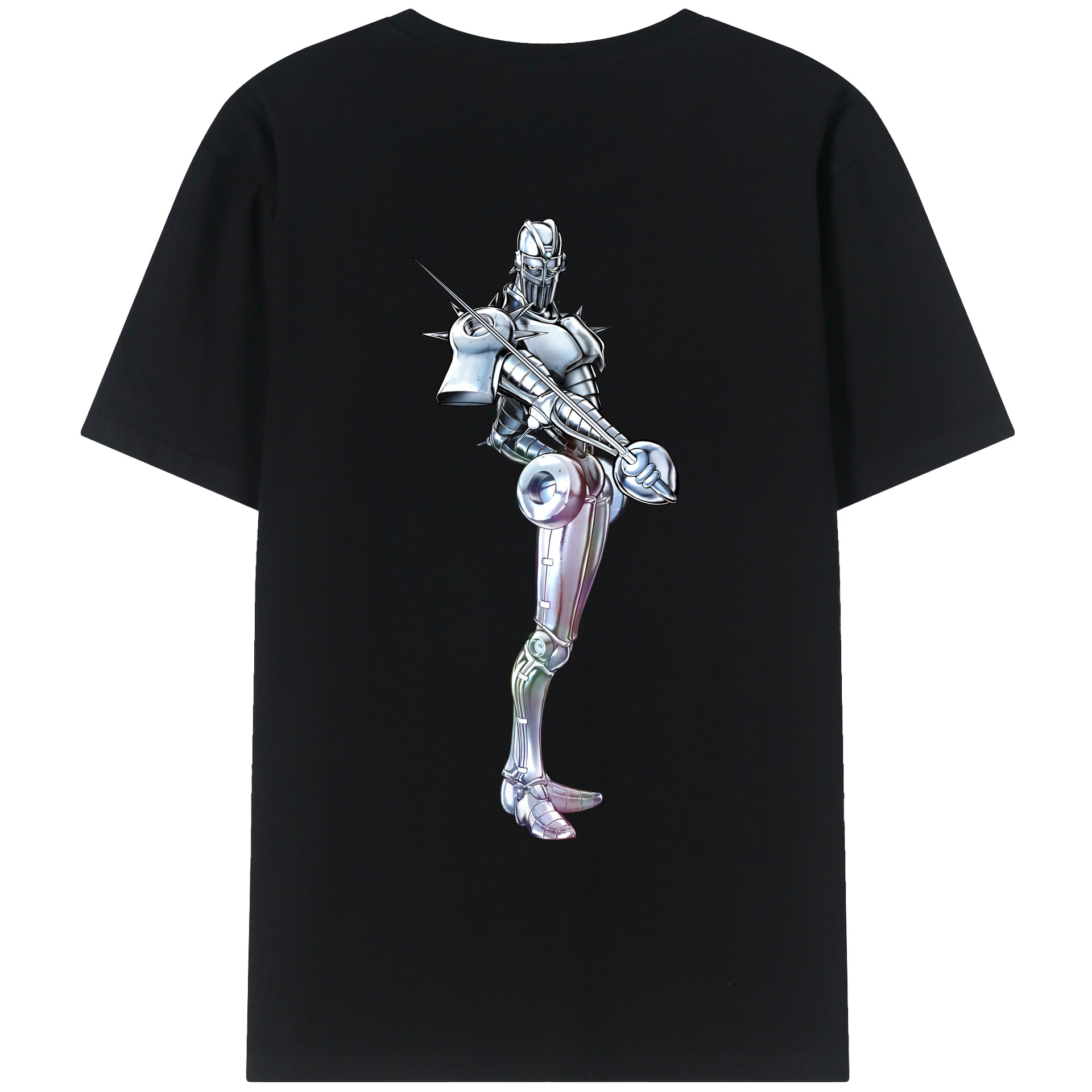 （画像用） ジョジョの奇妙な冒険 ジャン＝ピエール?ポルナレフ JoJo's Bizarre Adventure Jan Pierre Polnareff レディース半袖Tシャツ(バックプリント)