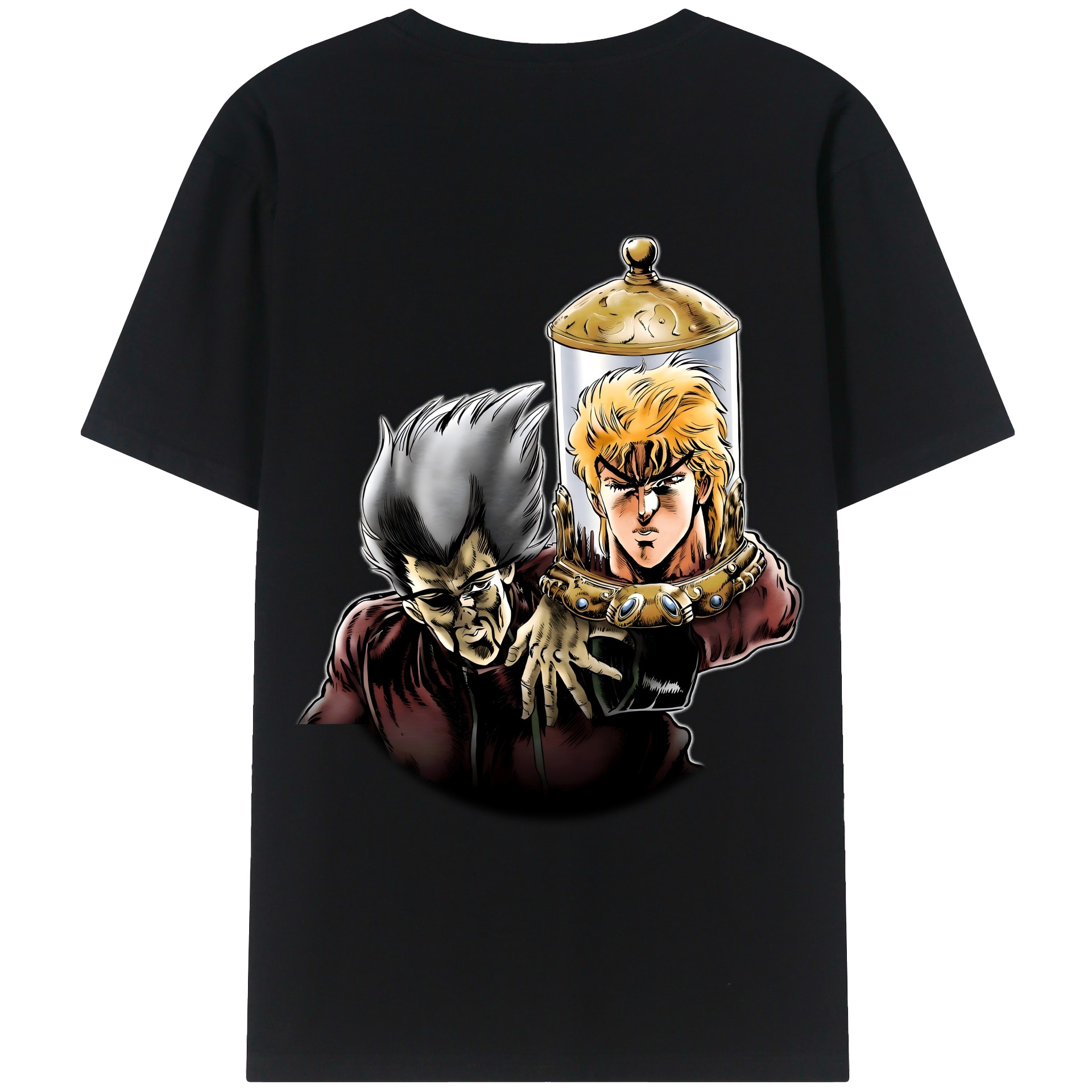 （画像用） ジョジョの奇妙な冒険 ディオ?ブランドー JoJo's Bizarre Adventure Dio Brando レディース半袖Tシャツ(バックプリント)