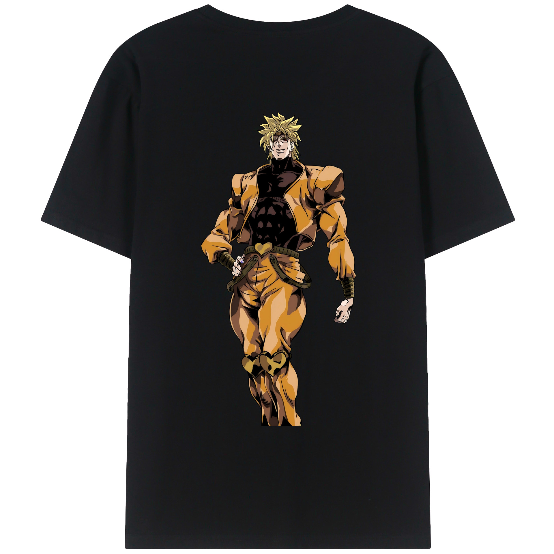 （画像用） ジョジョの奇妙な冒険 ディオ?ブランドー JoJo's Bizarre Adventure Dio Brando レディース半袖Tシャツ(バックプリント)