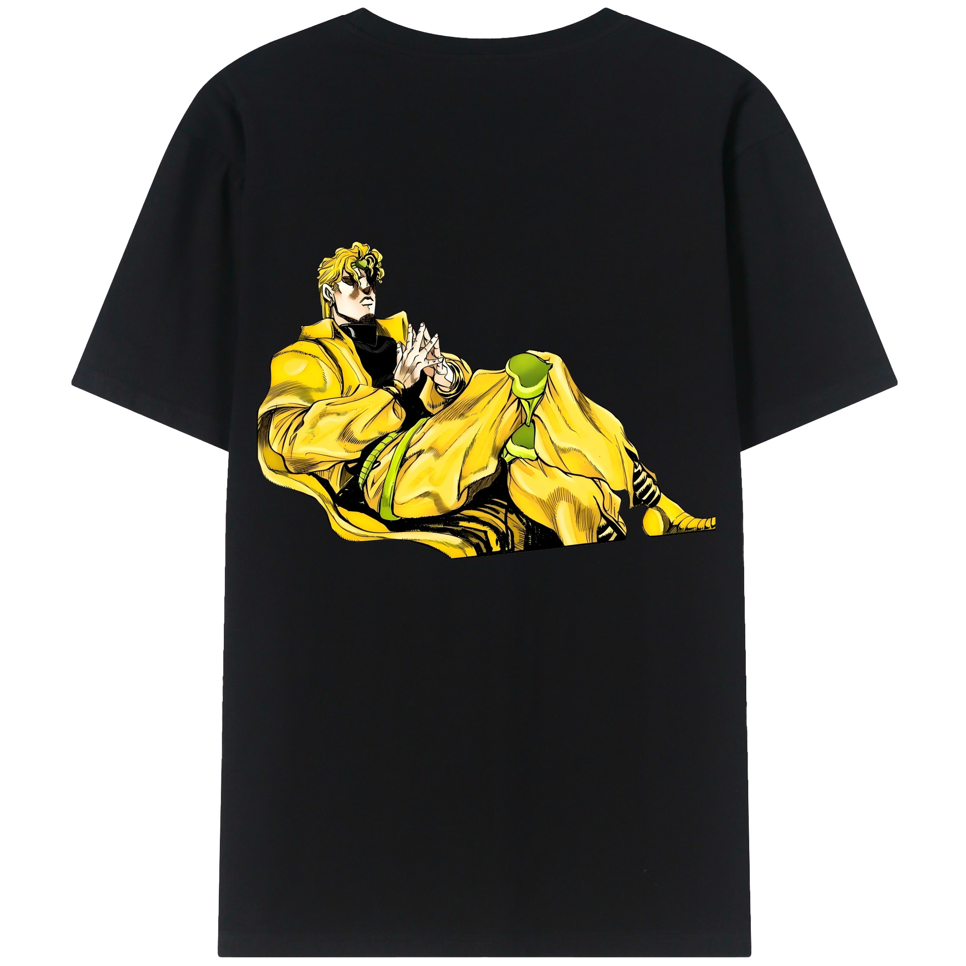 （画像用） ジョジョの奇妙な冒険 ディオ?ブランドー JoJo's Bizarre Adventure Dio Brando レディース半袖Tシャツ(バックプリント)