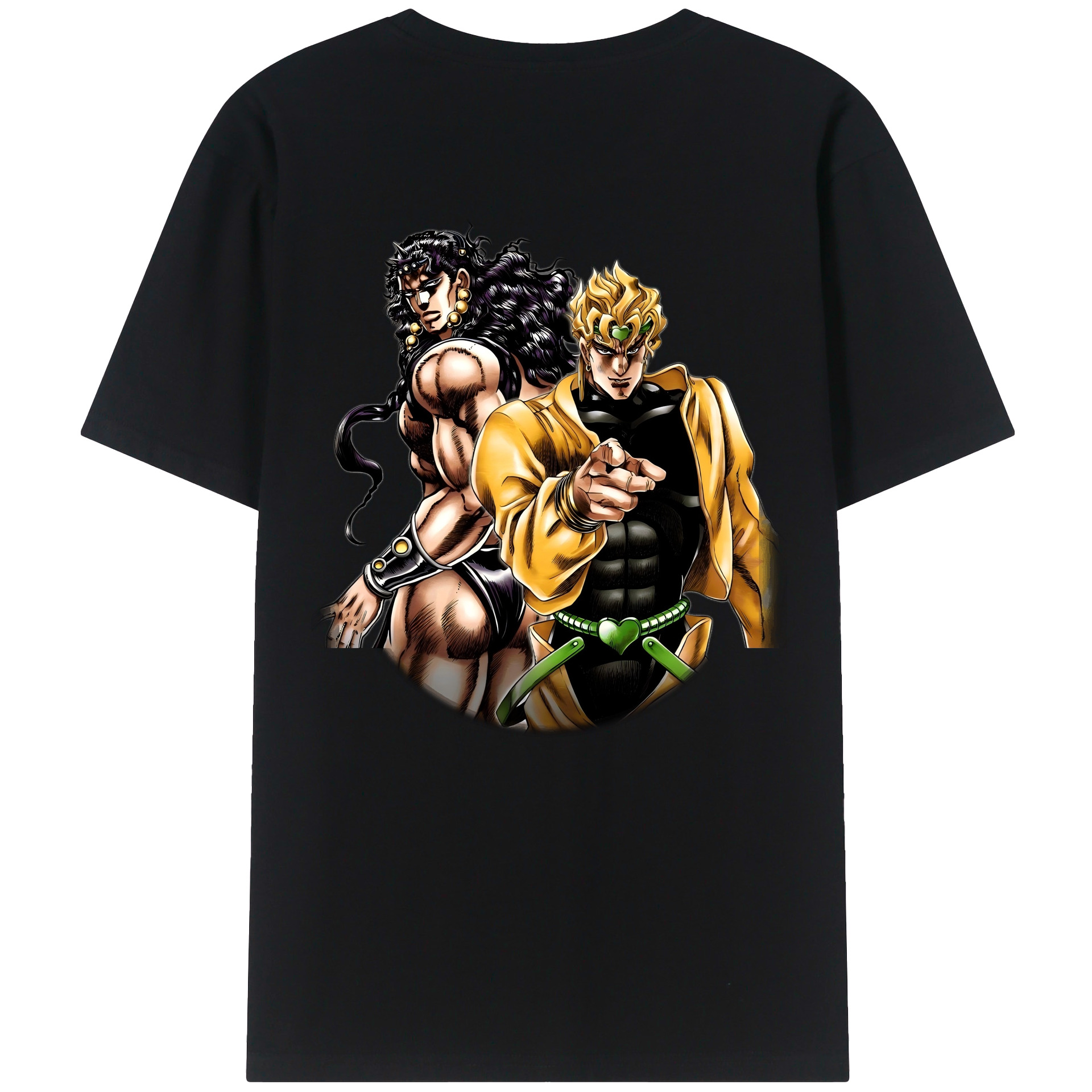（画像用） ジョジョの奇妙な冒険 ディオ?ブランドー JoJo's Bizarre Adventure Dio Brando レディース半袖Tシャツ(バックプリント)