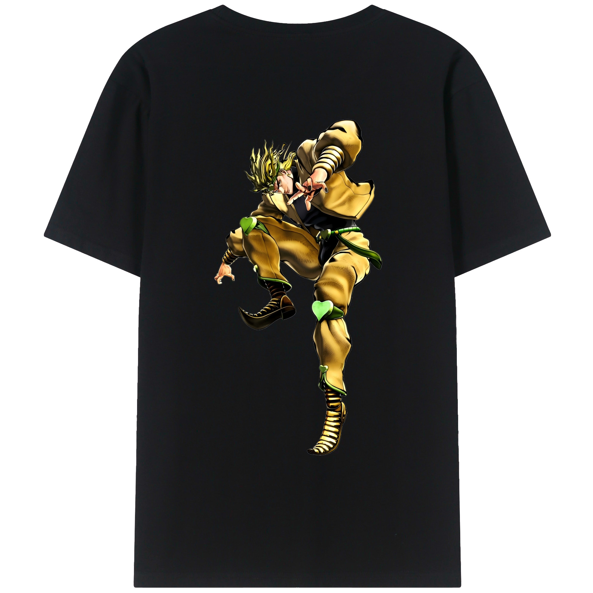 （画像用） ジョジョの奇妙な冒険 ディオ?ブランドー JoJo's Bizarre Adventure Dio Brando レディース半袖Tシャツ(バックプリント)