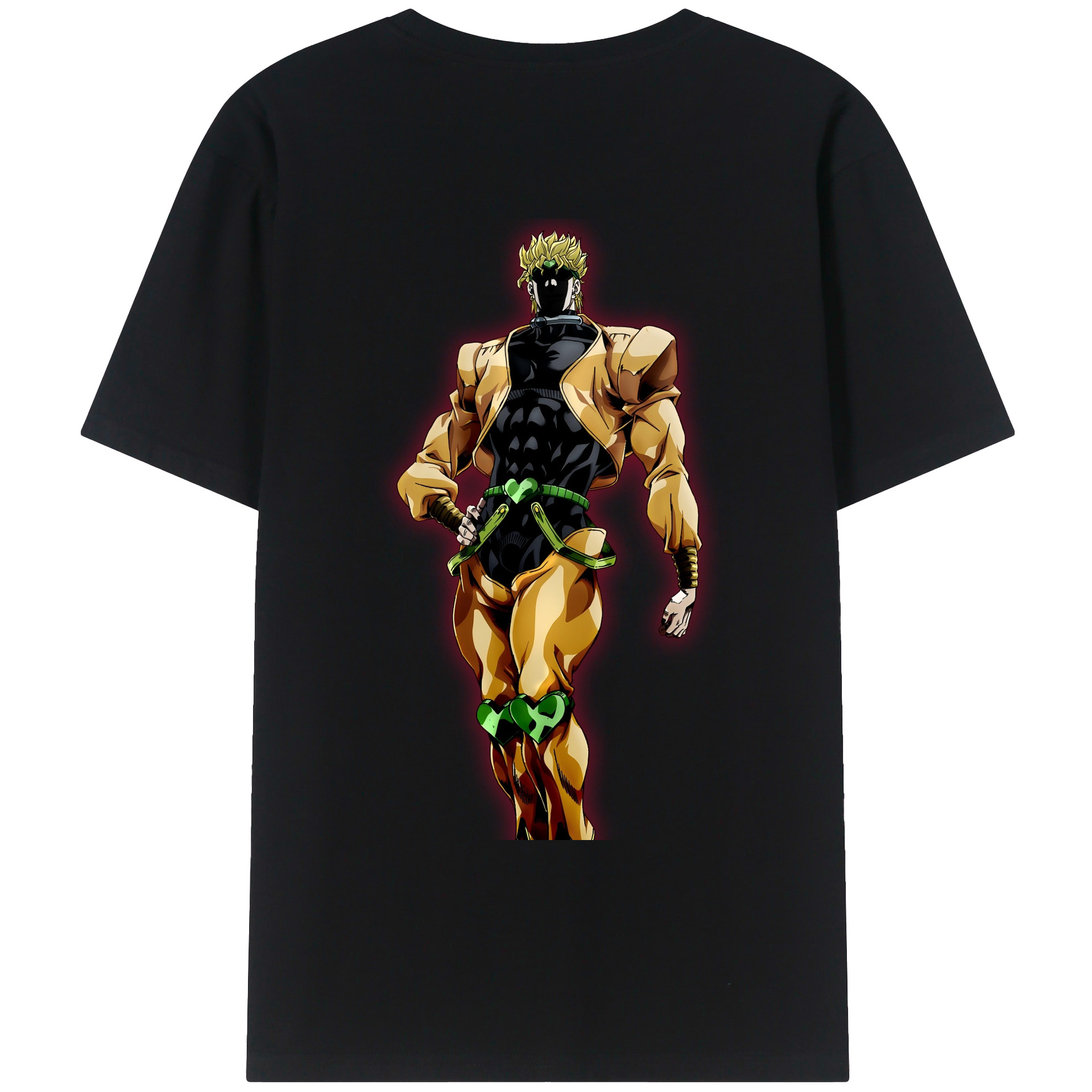（画像用） ジョジョの奇妙な冒険 ディオ?ブランドー JoJo's Bizarre Adventure Dio Brando レディース半袖Tシャツ(バックプリント)