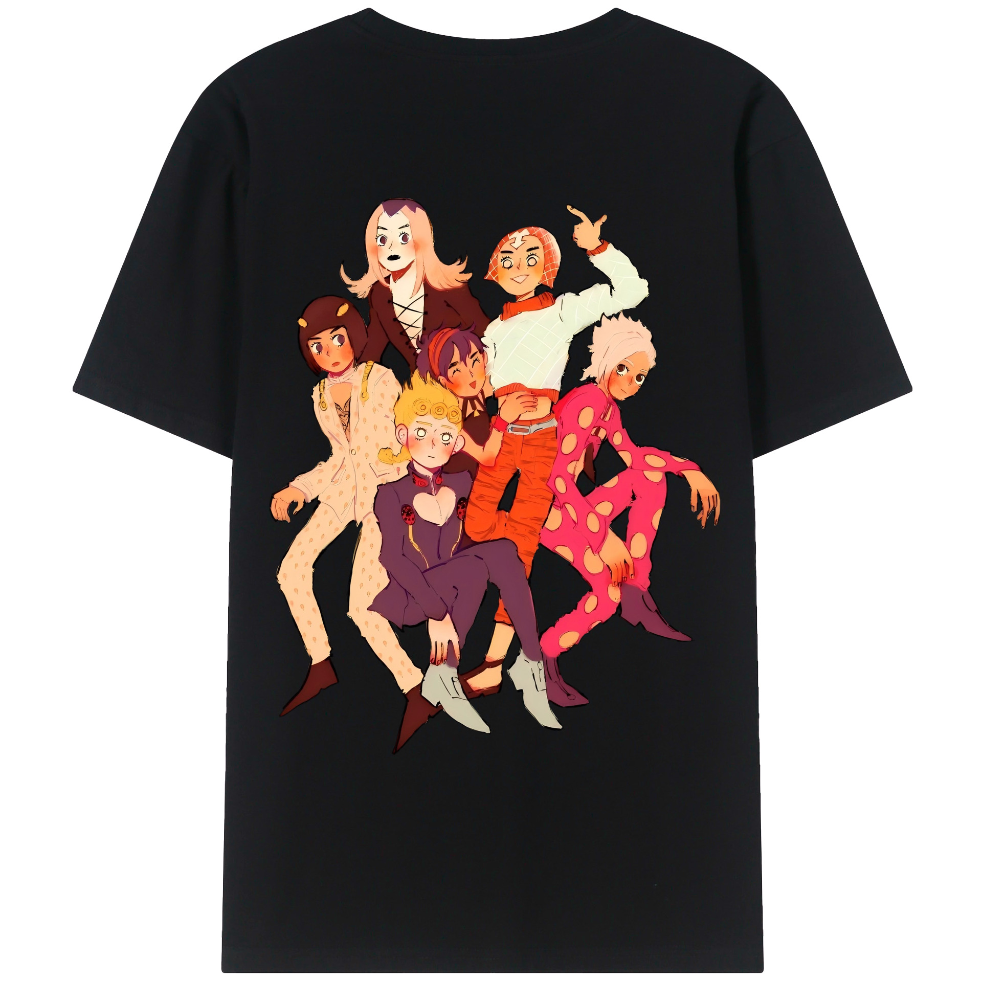 （画像用） ジョジョの奇妙な冒険 JoJo's Bizarre Adventure レディース半袖Tシャツ(バックプリント)