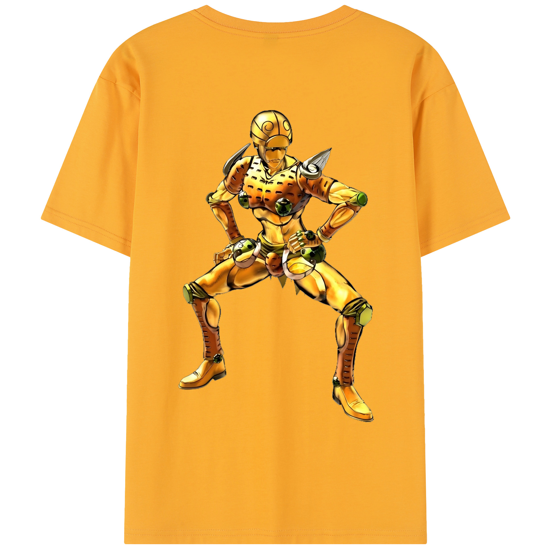 （画像用） ジョジョの奇妙な冒険 ジョルノ?ジョバァーナ JoJo's Bizarre Adventure Giorno Giovanna レディース半袖Tシャツ(バックプリント)