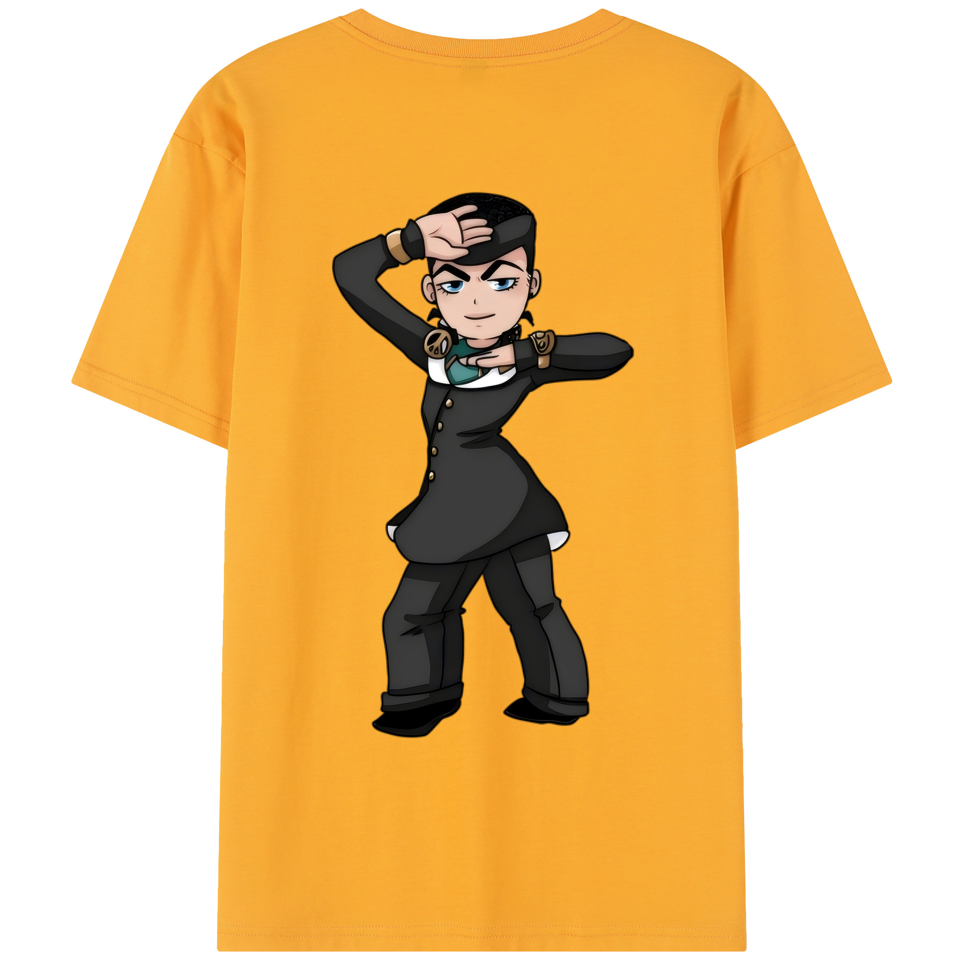 （画像用） ジョジョの奇妙な冒険 ひがしかた じょうすけ JoJo's Bizarre Adventure Higashikata Josuke レディース半袖Tシャツ(バックプリント)