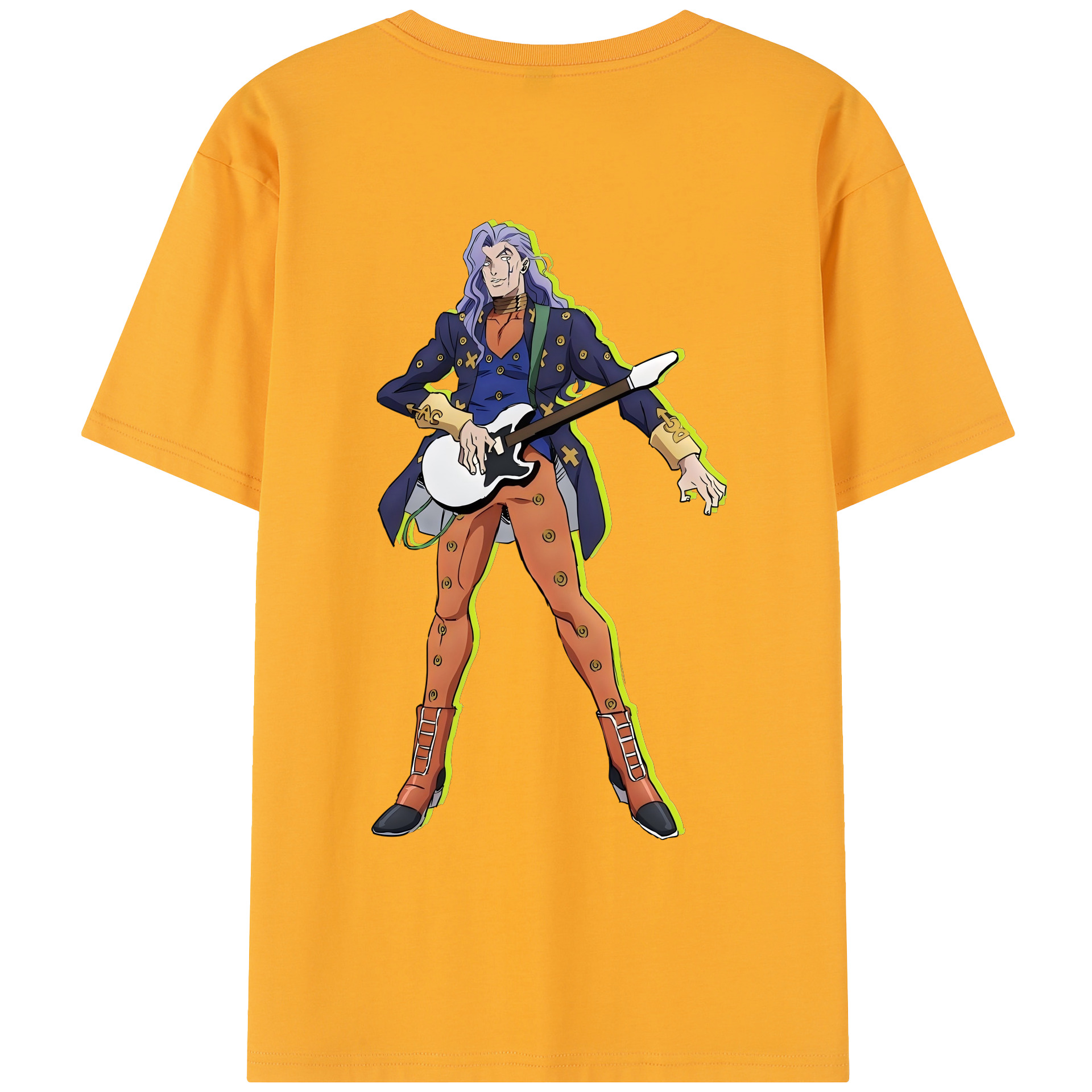 （画像用） ジョジョの奇妙な冒険 おといし あきら JoJo's Bizarre Adventure Akira Otoishi レディース半袖Tシャツ(バックプリント)