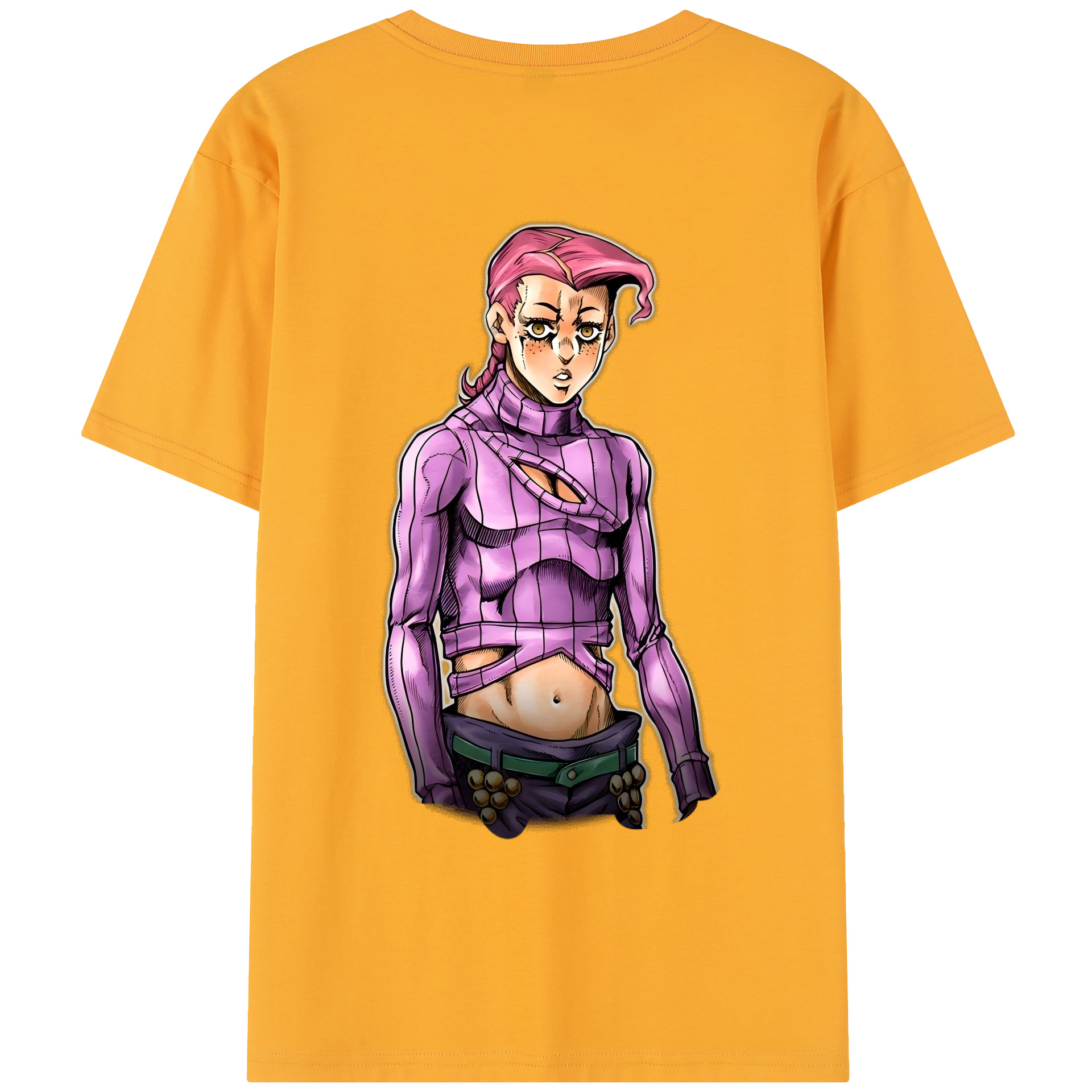 （画像用） ジョジョの奇妙な冒険 ビネガー?ドッピオ JoJo's Bizarre Adventure Vinegar Doppio レディース半袖Tシャツ(バックプリント)