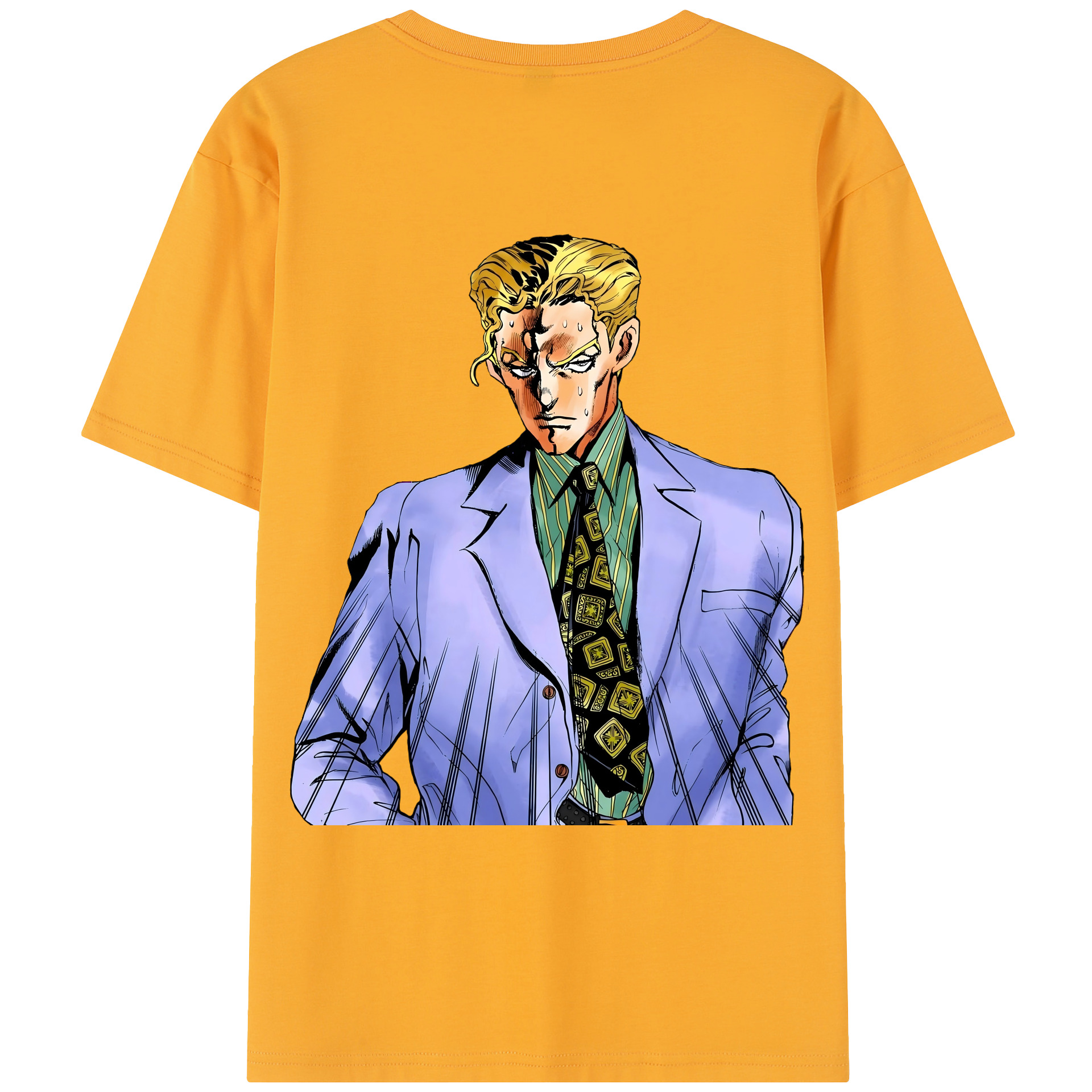 （画像用） ジョジョの奇妙な冒険 きら よしかげ JoJo's Bizarre Adventure Kira Yoshikage レディース半袖Tシャツ(バックプリント)