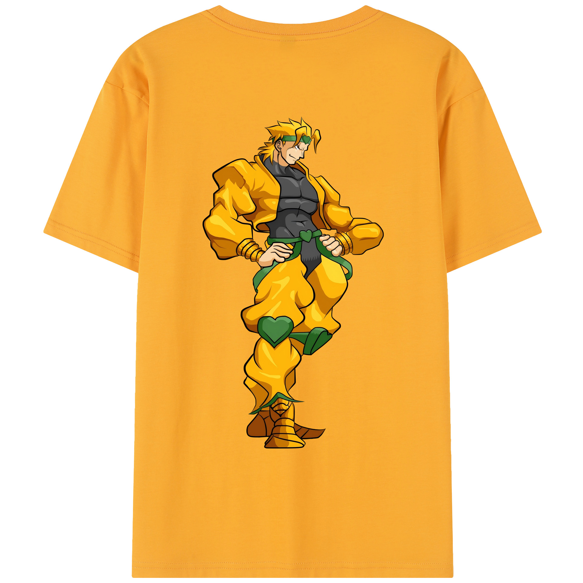 （画像用） ジョジョの奇妙な冒険 ディオ?ブランドー JoJo's Bizarre Adventure Dio Brando レディース半袖Tシャツ(バックプリント)