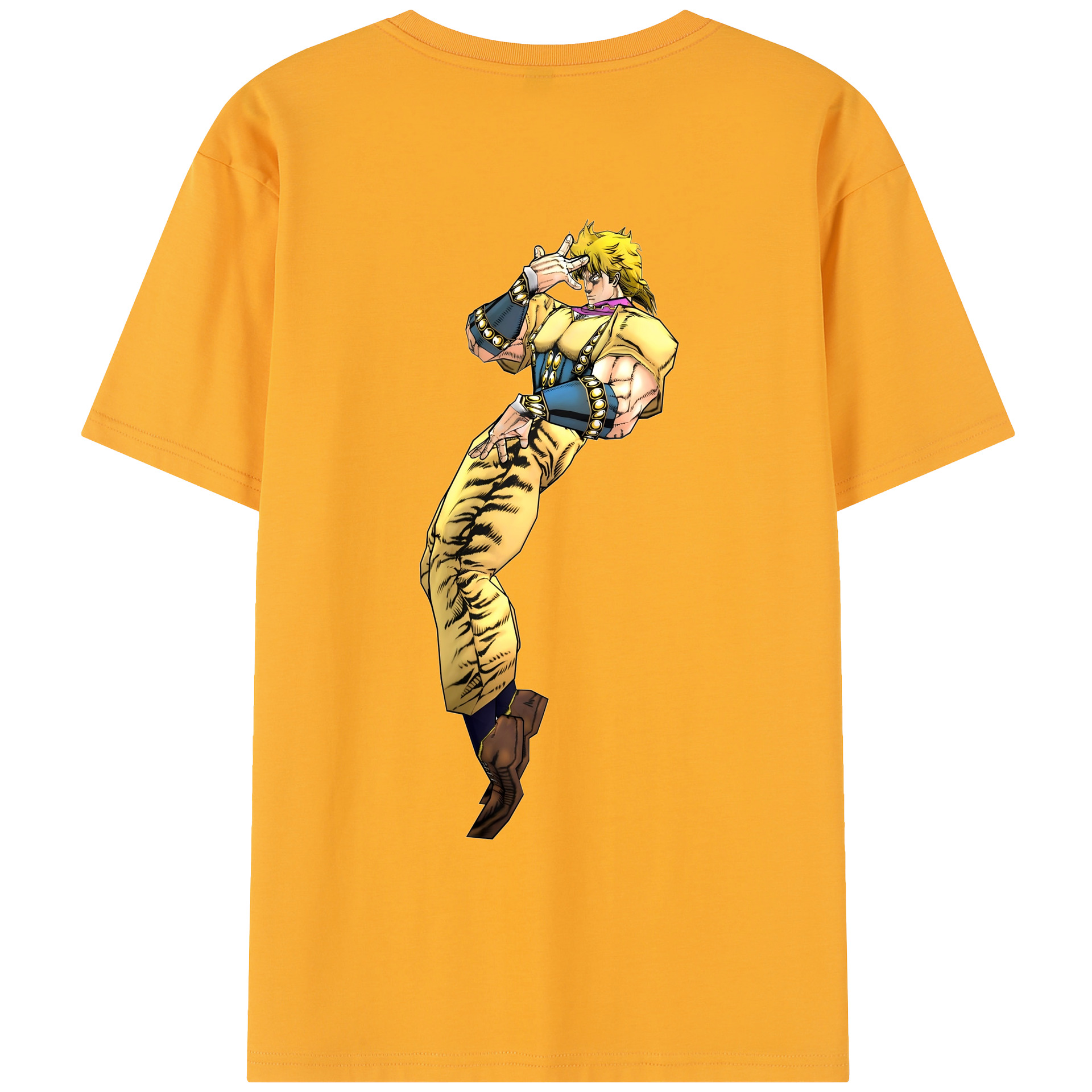 （画像用） ジョジョの奇妙な冒険 ディオ?ブランドー JoJo's Bizarre Adventure Dio Brando レディース半袖Tシャツ(バックプリント)