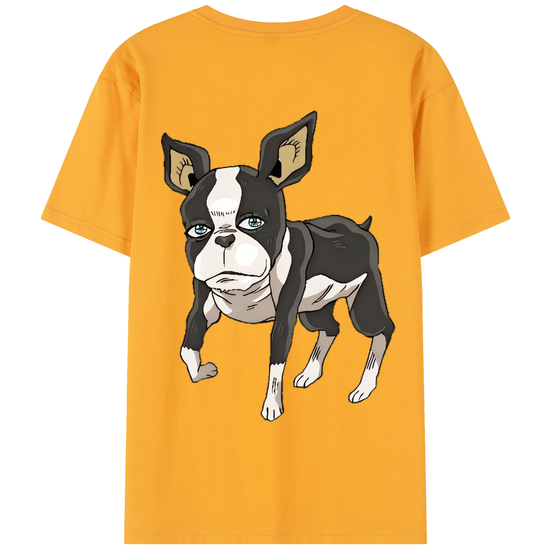 （画像用） ジョジョの奇妙な冒険 イギー JoJo's Bizarre Adventure Iggy レディース半袖Tシャツ(バックプリント)