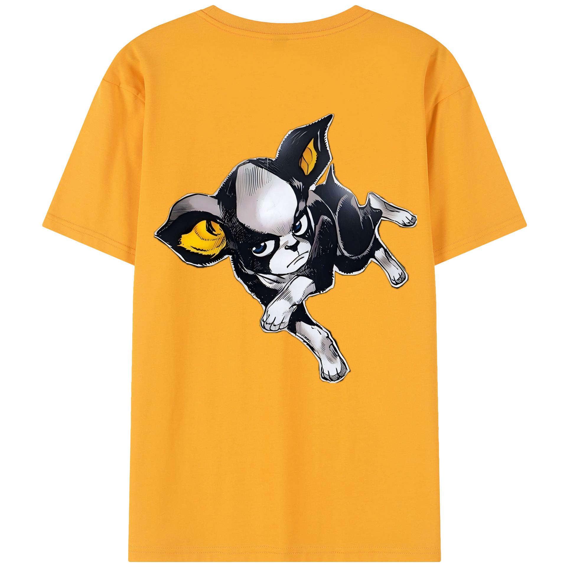 （画像用） ジョジョの奇妙な冒険 イギー JoJo's Bizarre Adventure Iggy レディース半袖Tシャツ(バックプリント)