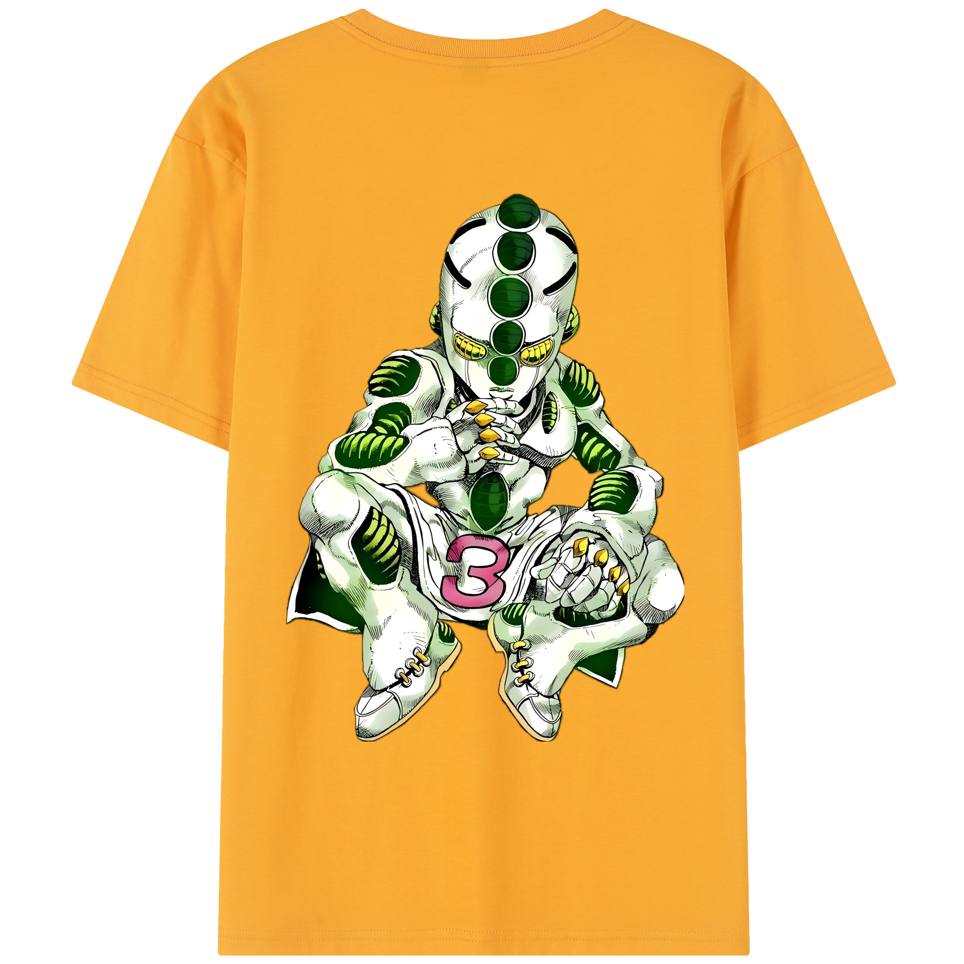 （画像用） ジョジョの奇妙な冒険 広瀨康一 JoJo's Bizarre Adventure Hirose Koichi レディース半袖Tシャツ(バックプリント)
