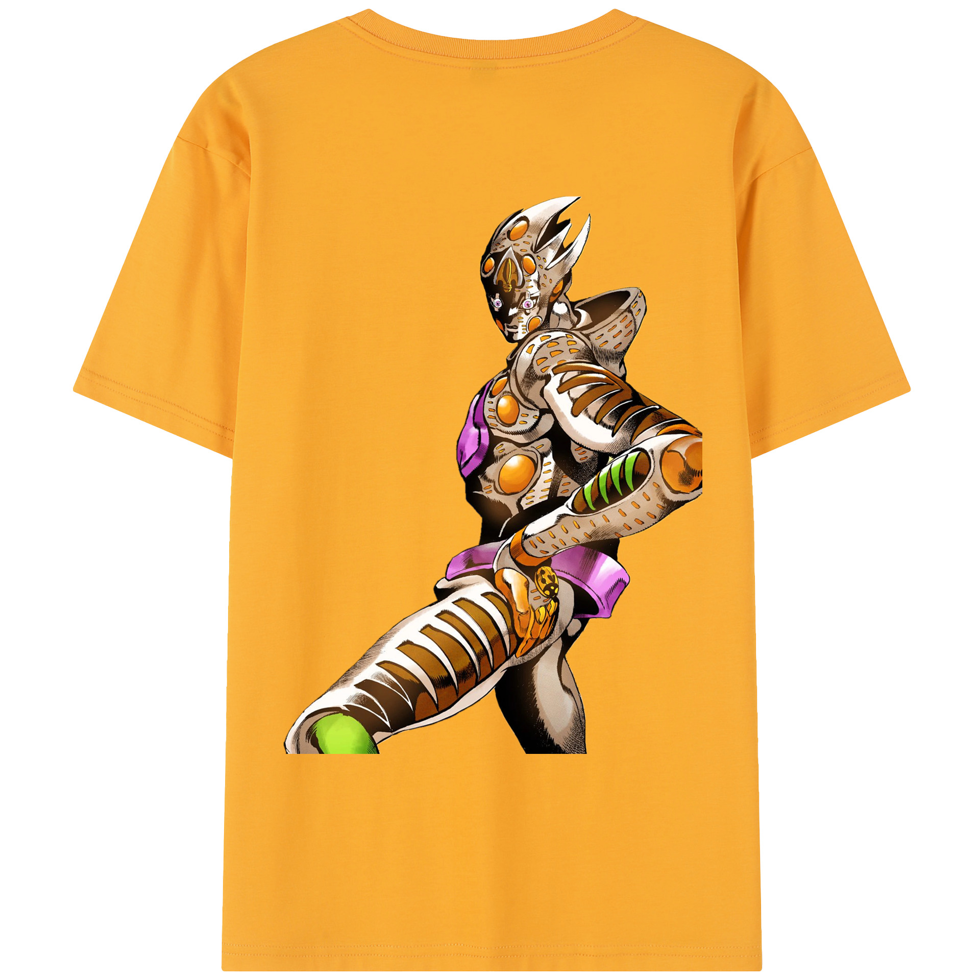 （画像用） ジョジョの奇妙な冒険 ジョルノ?ジョバァーナ JoJo's Bizarre Adventure Giorno Giovanna レディース半袖Tシャツ(バックプリント)